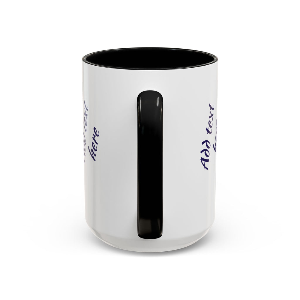 Personalized Photo Accent Coffee Mug — Custom Photo Coffee Mug (11/15 oz)