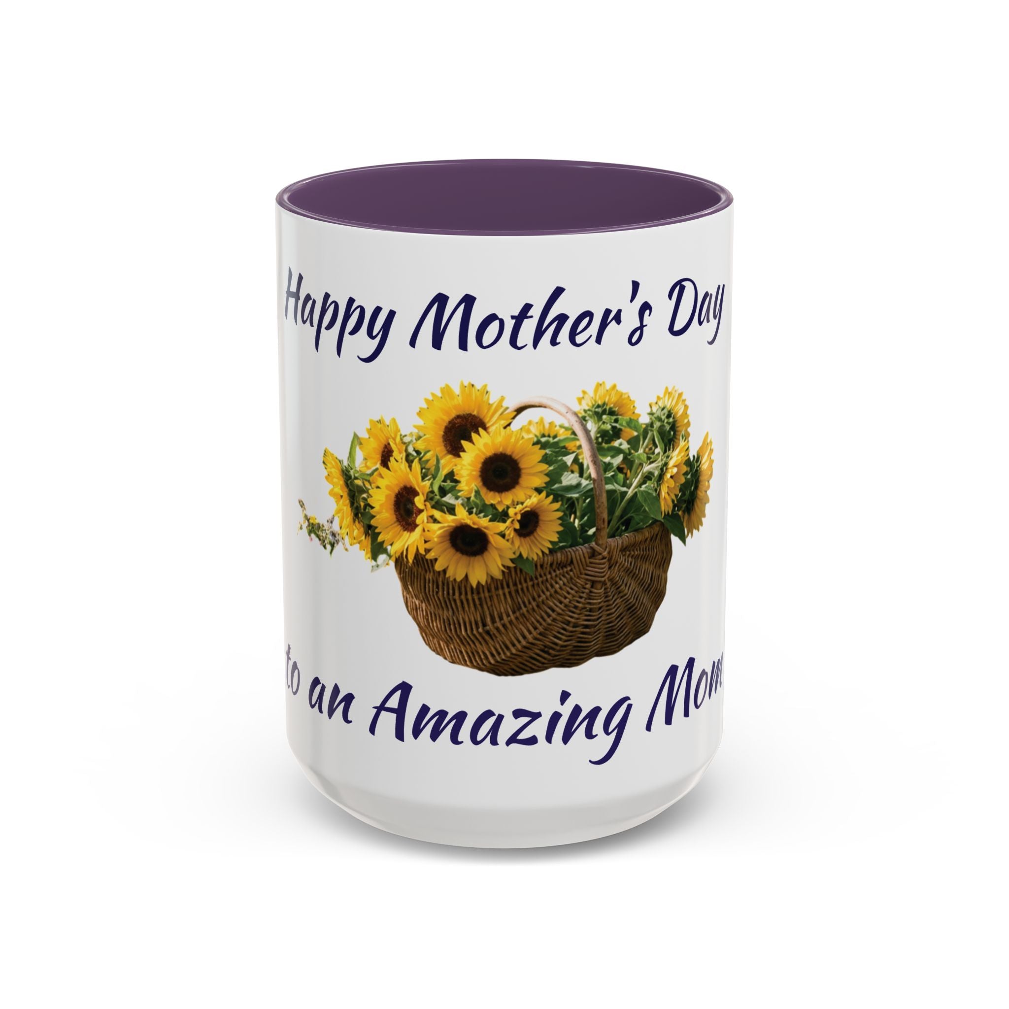Sunflower "Happy Mother's Day" Accent Coffee Mug (11/15oz)