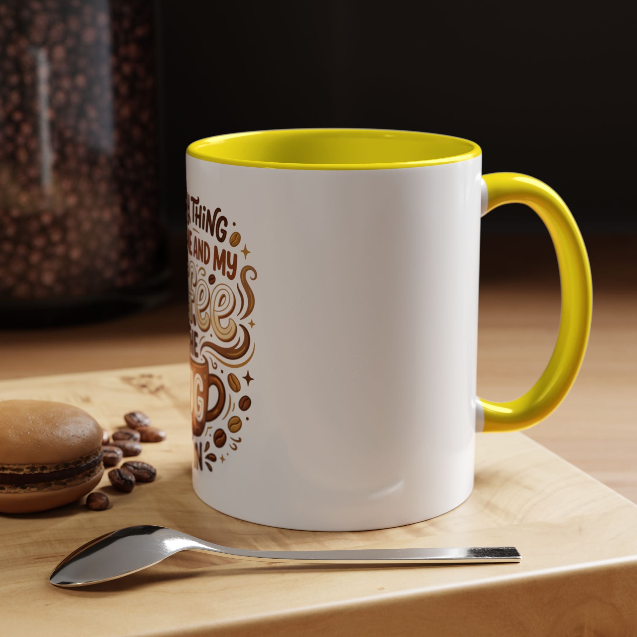 Funny Coffee Mug - "The Only Thing Between Me and My Coffee Is The Mug It's In" (11/15oz)