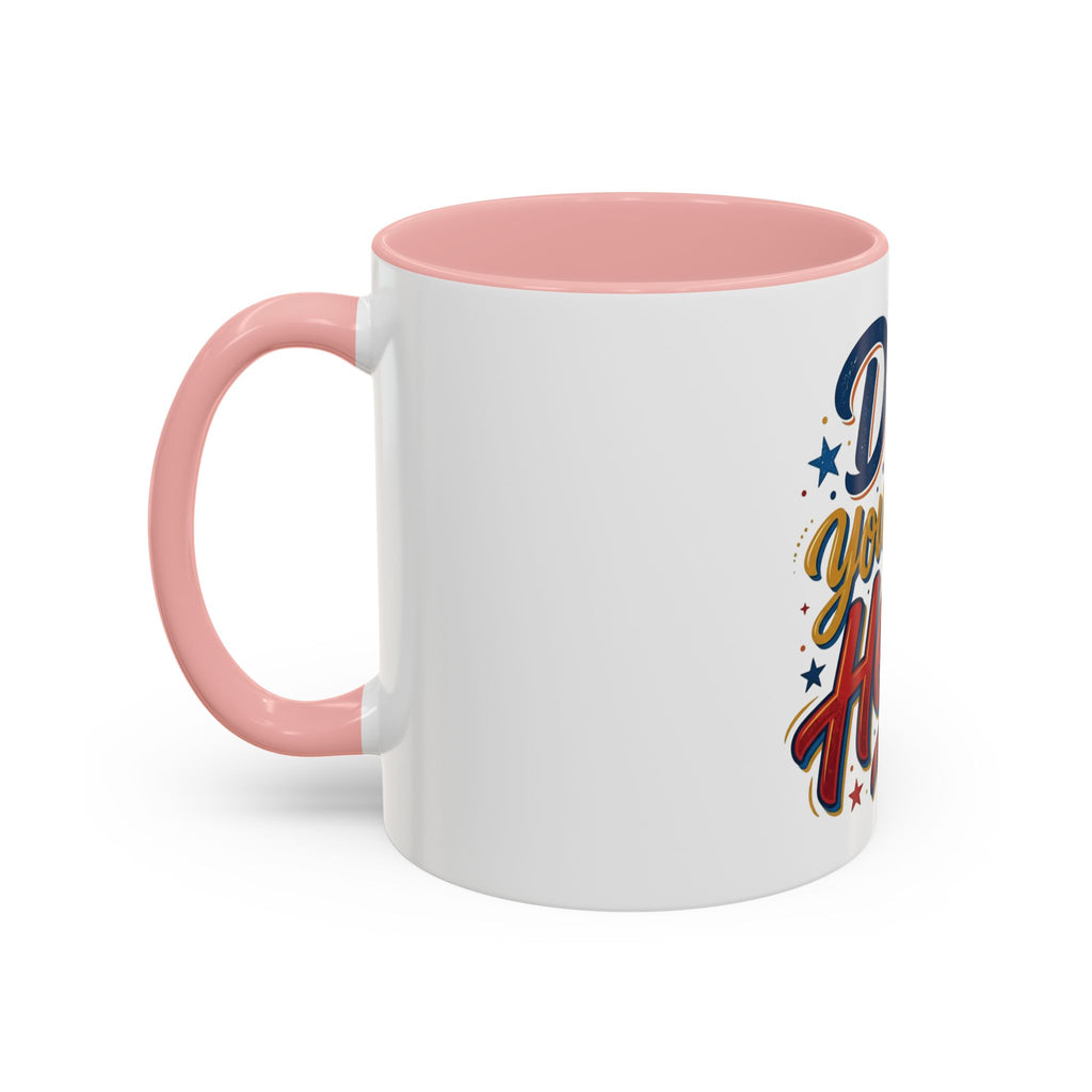 Dad You're My Hero Accent Coffee Mug — Father's Day & Birthday Gift (11/15oz)