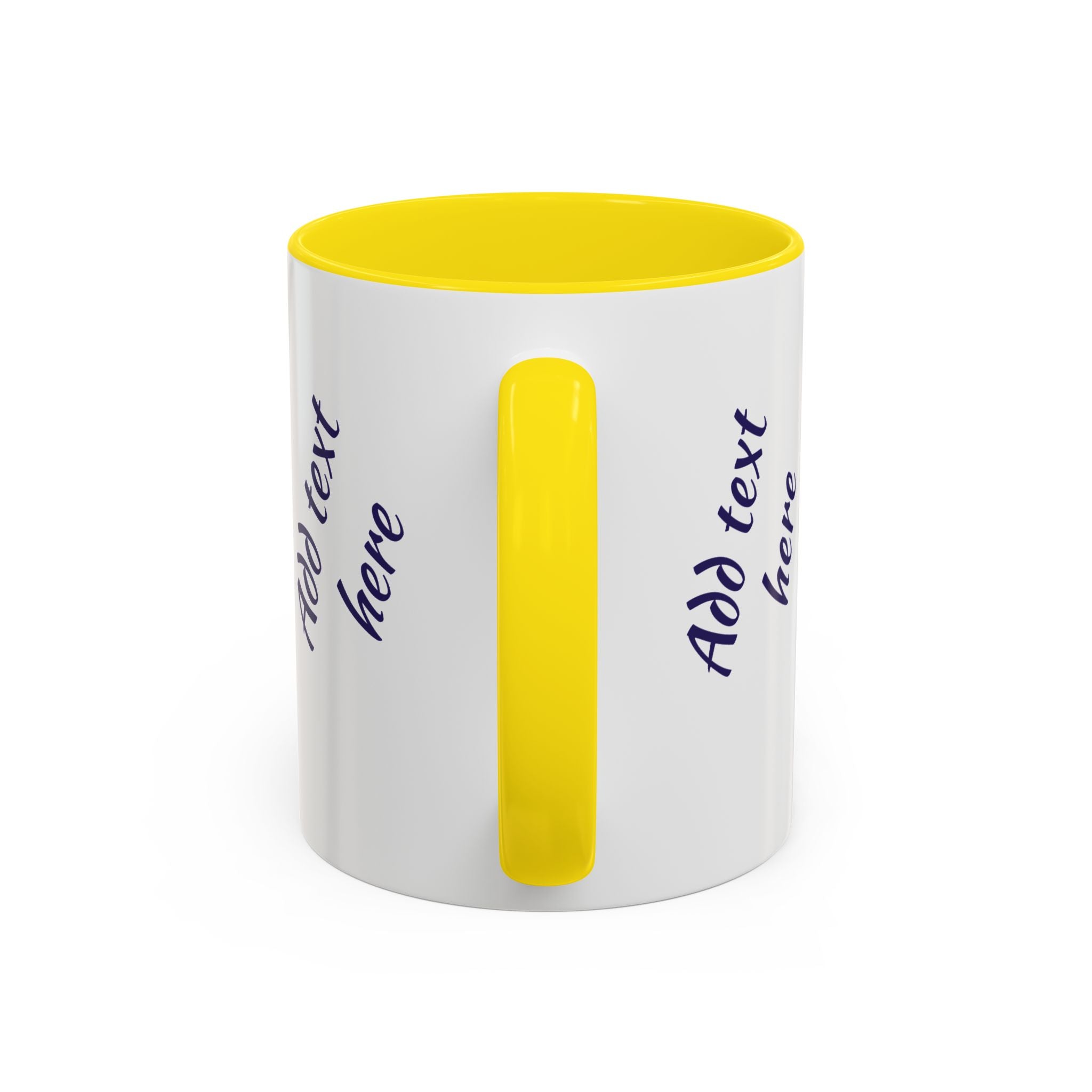Personalized Photo Accent Coffee Mug — Custom Photo Coffee Mug (11/15 oz)