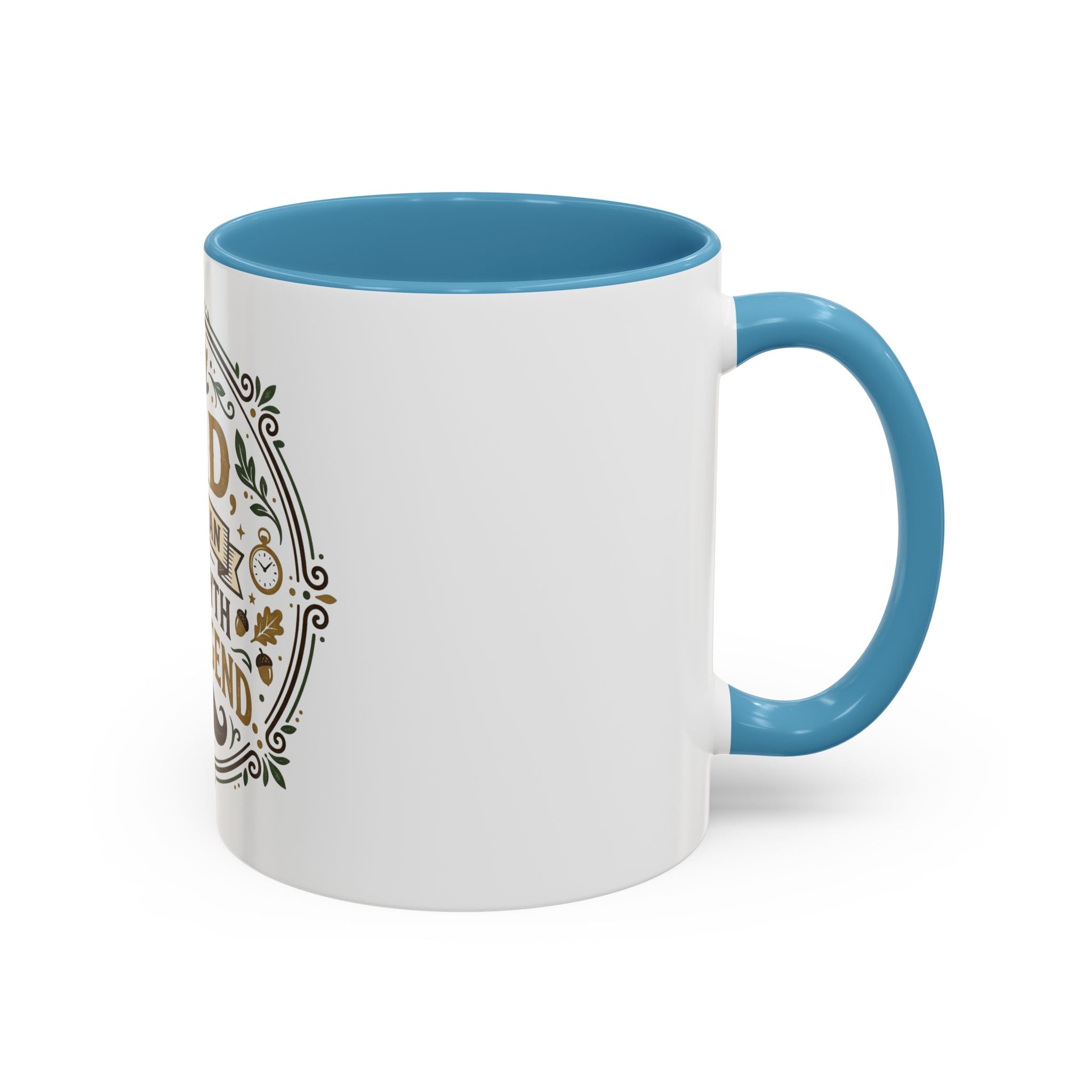 Dad The Man The Myth The Legend Accent Coffee Mug — Father's Day Gift (11oz & 15oz)