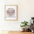 Mother's Heart Poem Framed Canvas — Mother's Day Wall Art, Home Decor