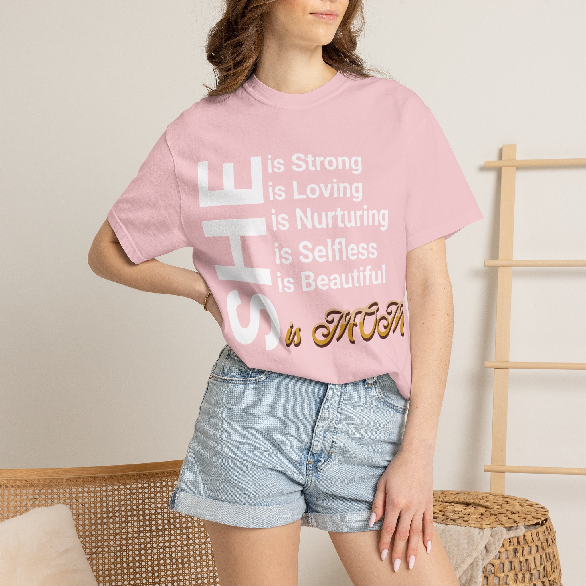 She Is Mom T-Shirt — Mother's Day Gift for Moms, Everyday T-shirt
