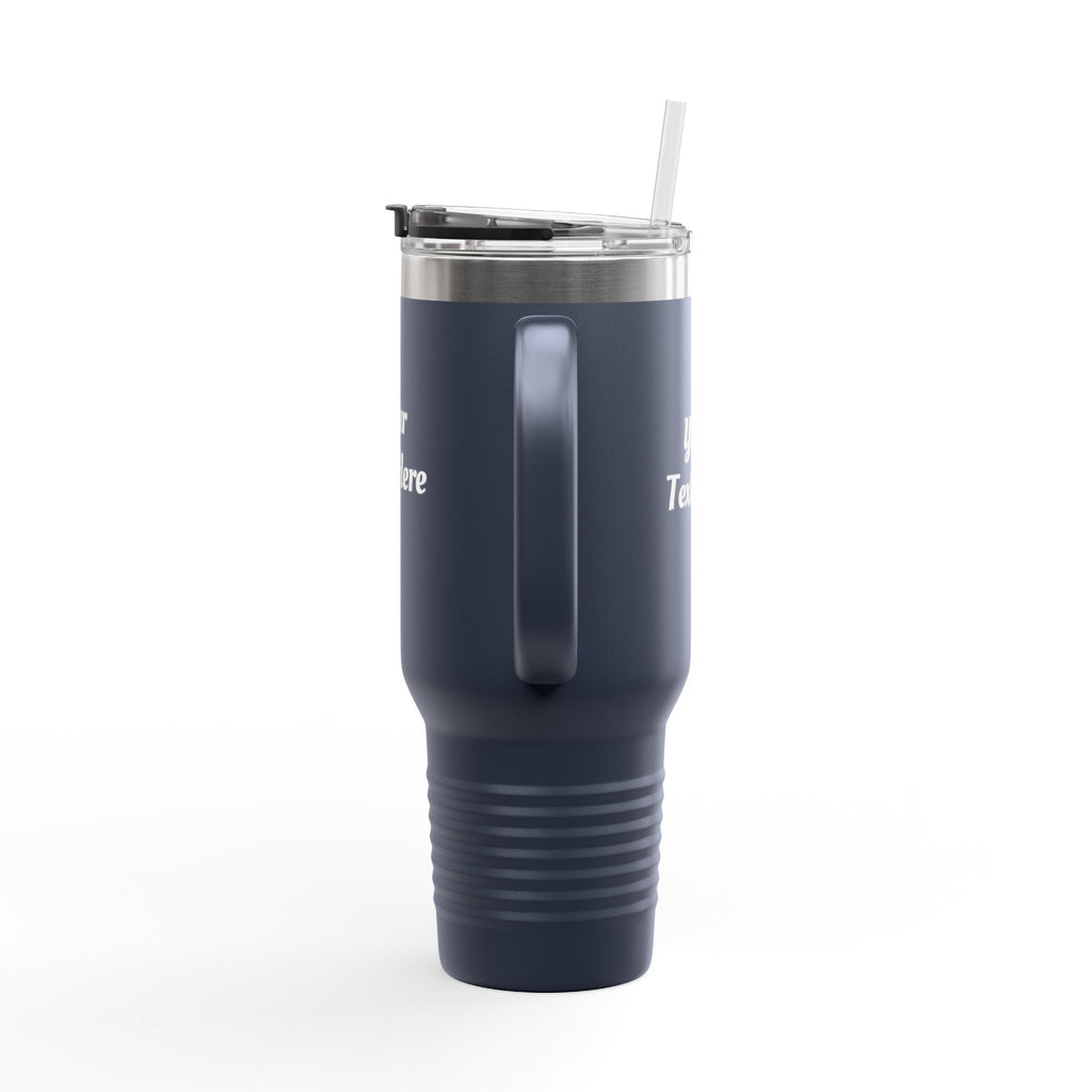Customizable 40oz Insulated Travel Mug with Handle — Personalize Tumbler