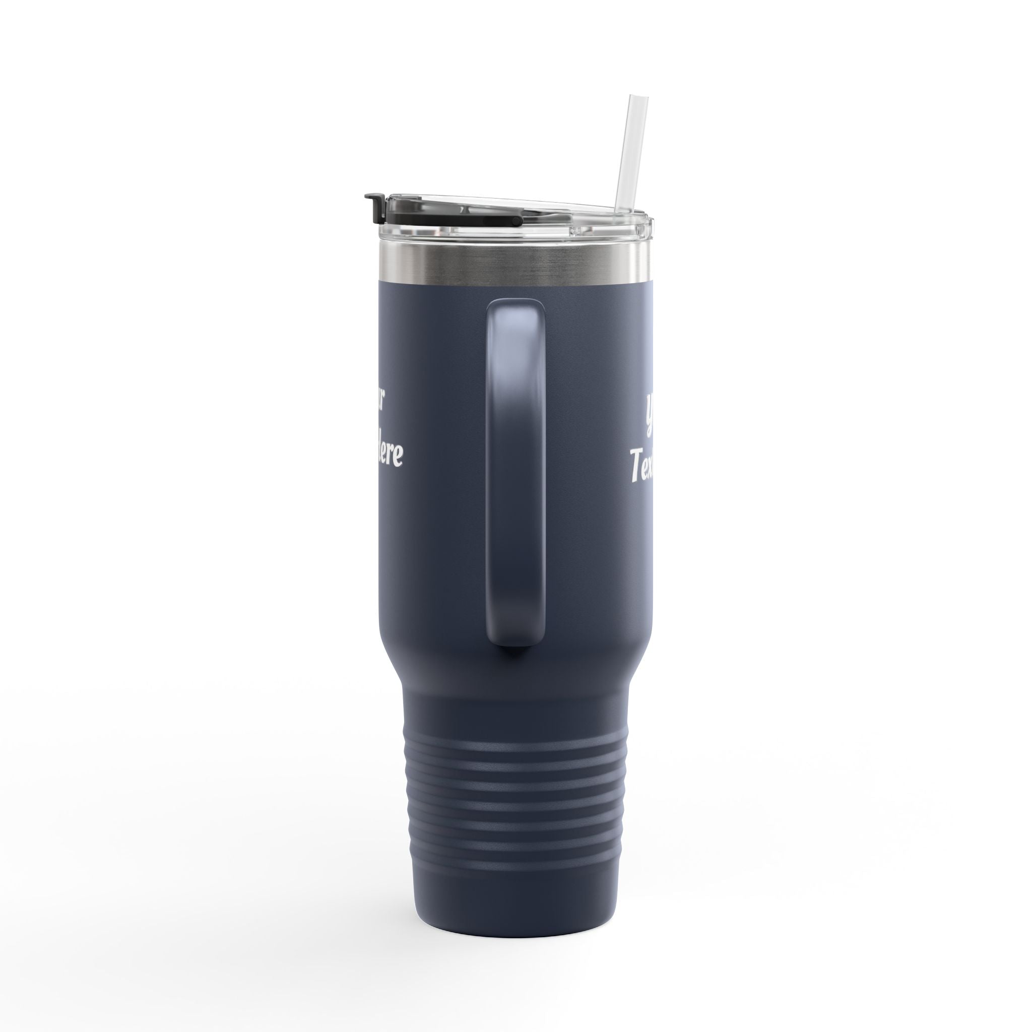 Customizable 40oz Insulated Travel Mug with Handle — Personalize Tumbler