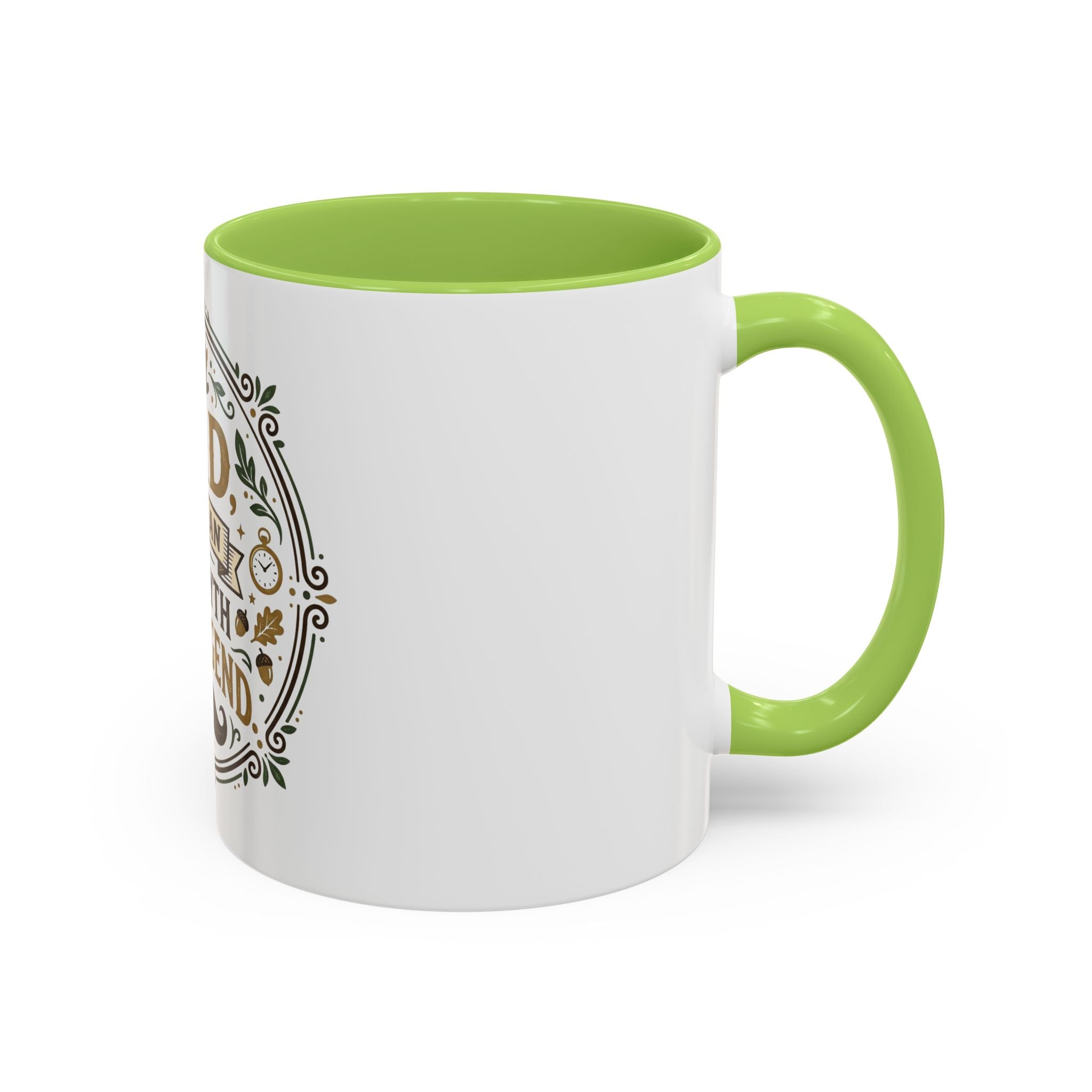 Dad The Man The Myth The Legend Accent Coffee Mug — Father's Day Gift (11oz & 15oz)