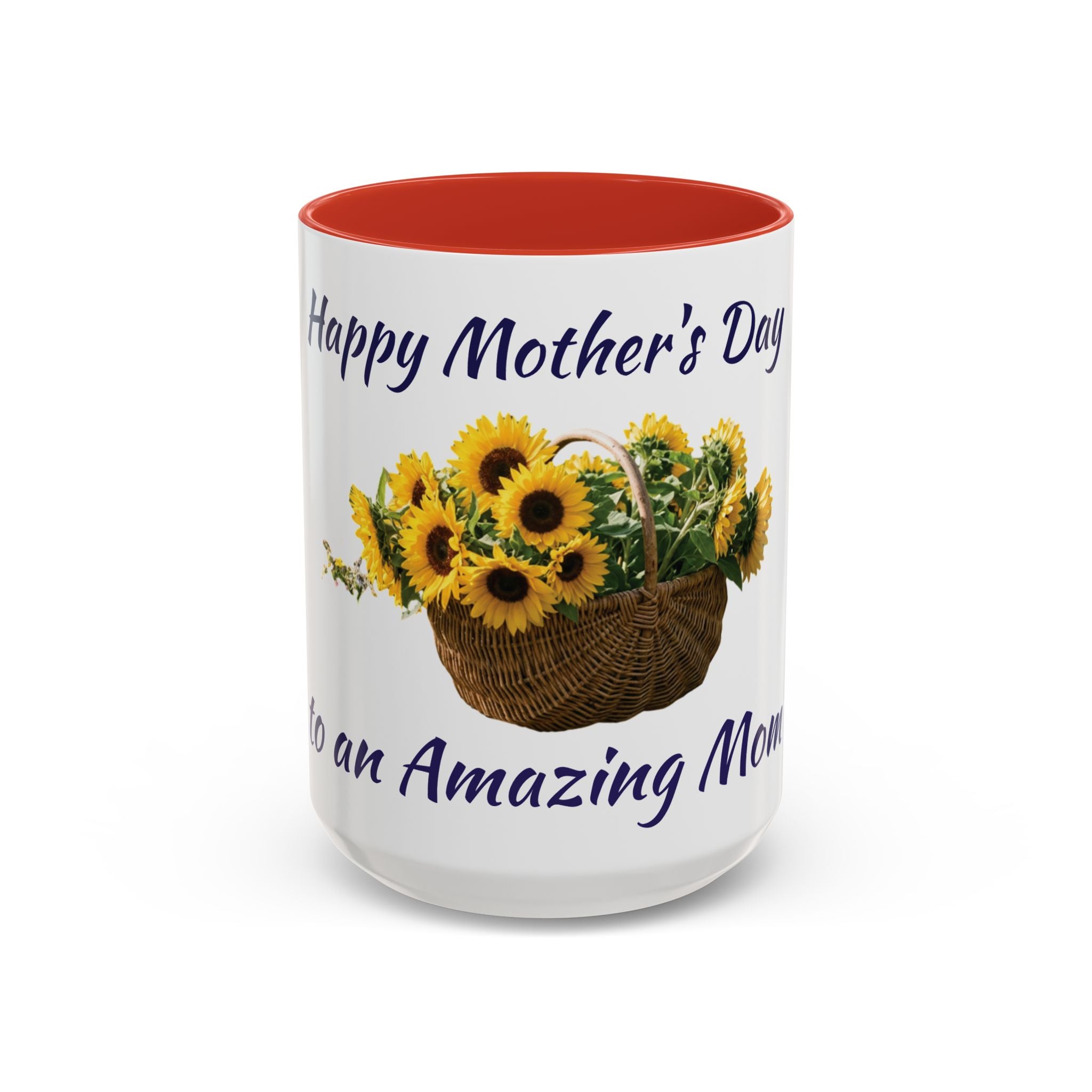 Sunflower "Happy Mother's Day" Accent Coffee Mug (11/15oz)