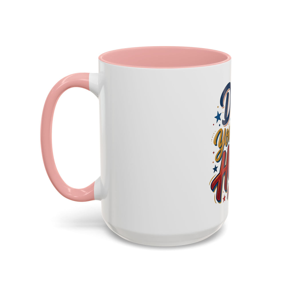 Dad You're My Hero Accent Coffee Mug — Father's Day & Birthday Gift (11/15oz)