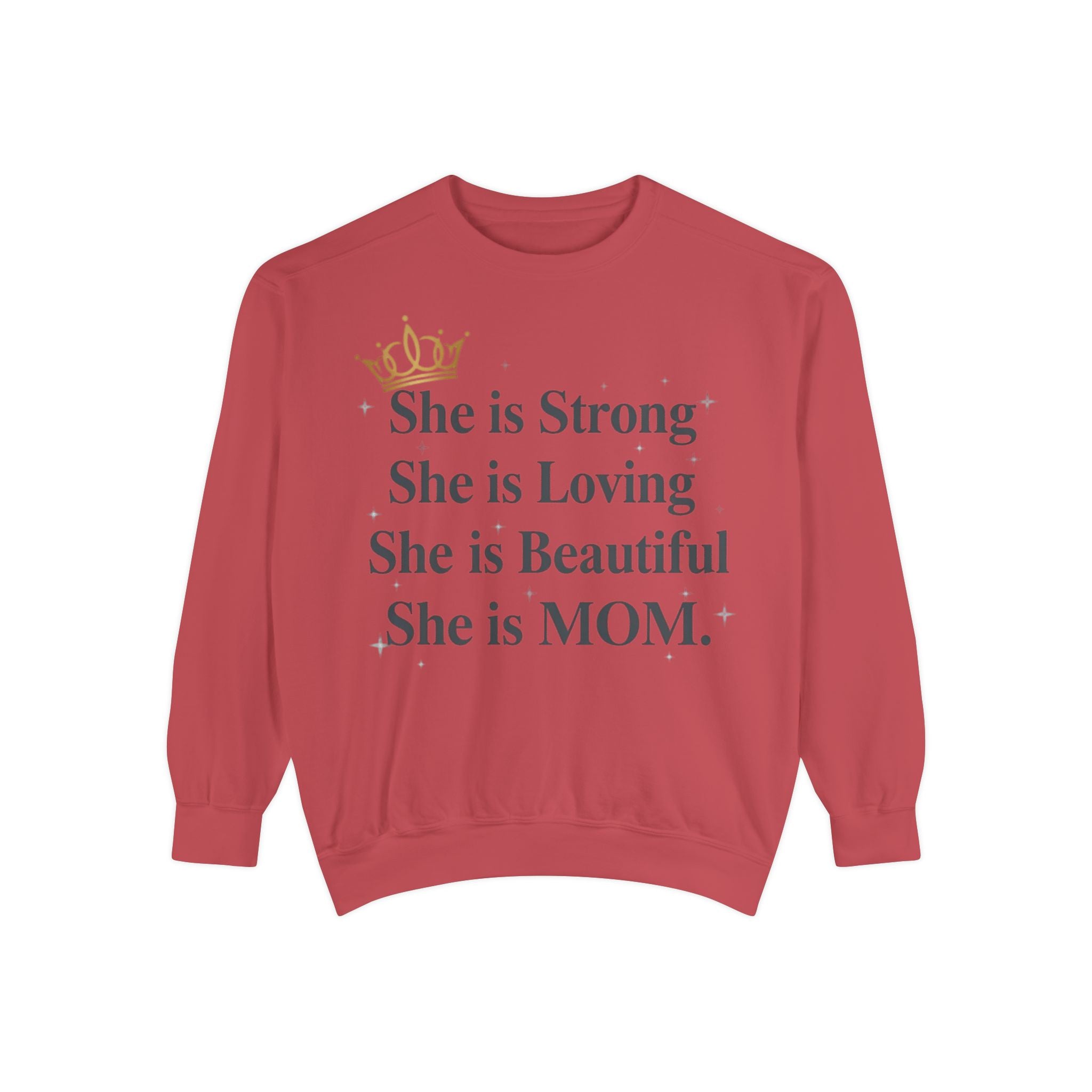Custom Mom Garment-Dyed Sweatshirt — Personalized Comfort Mom Sweatshirt