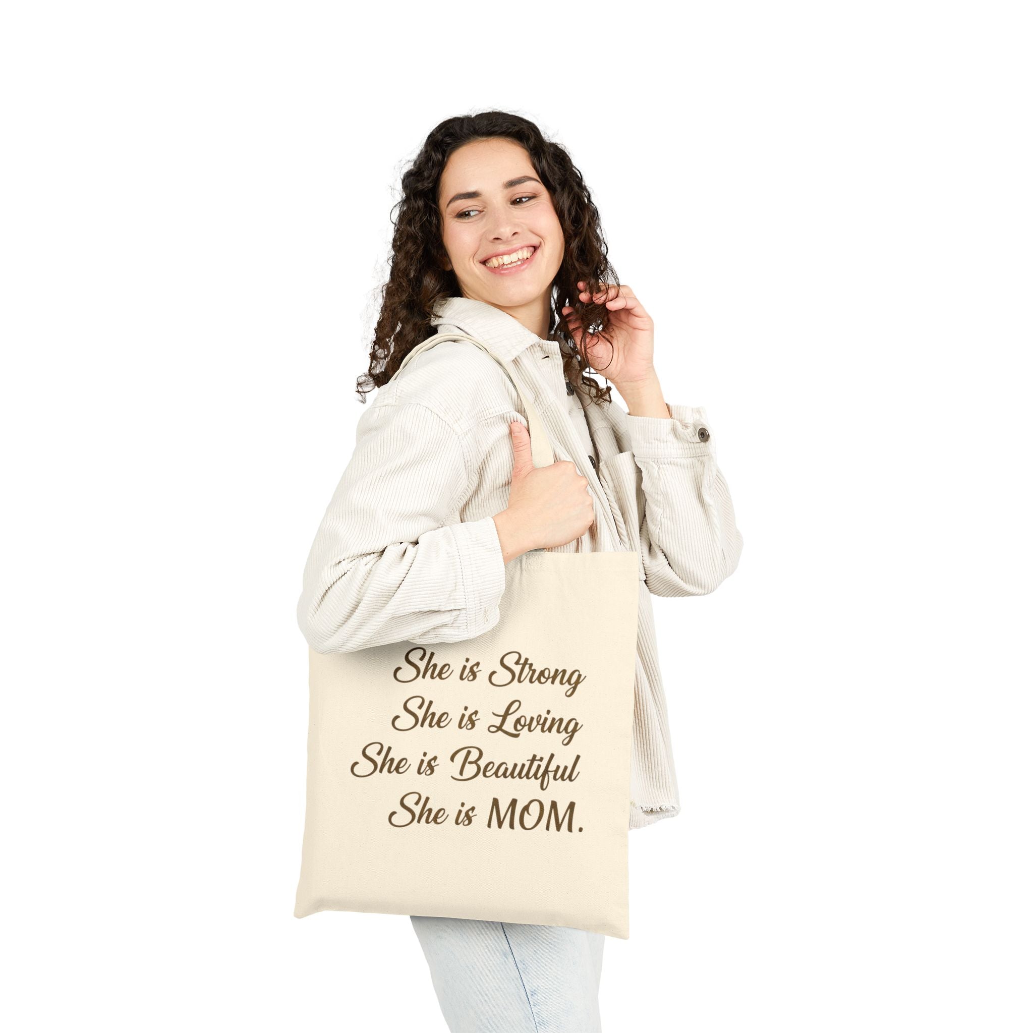 Cotton Canvas Tote Bag, Inspirational Mom Quote Tote Bag, Mother's Day Tote Bag, Mother's Day Gift Tote Bay, Personalized Tote Bag, Personalized Gift