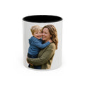 Personalized Photo Accent Coffee Mug — Custom Photo Coffee Mug (11/15 oz)