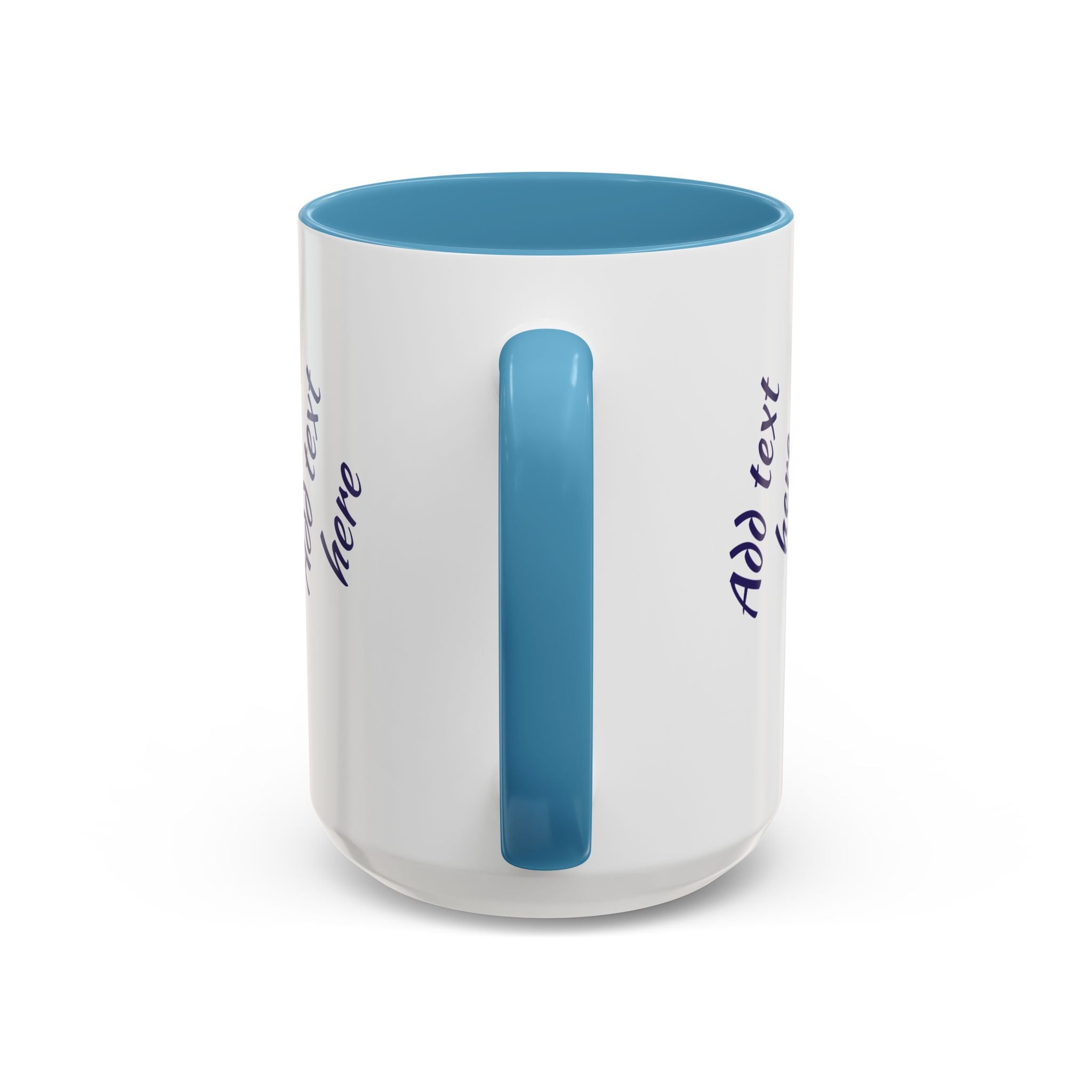 Personalized Photo Accent Coffee Mug — Custom Photo Coffee Mug (11/15 oz)