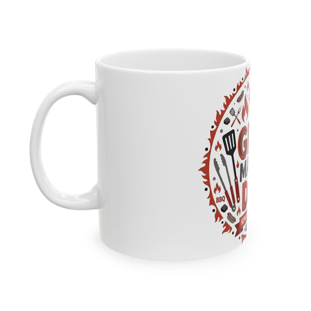 Grill Master Dad Ceramic Mug — Father's Day BBQ Coffee Mug (11oz & 15oz)