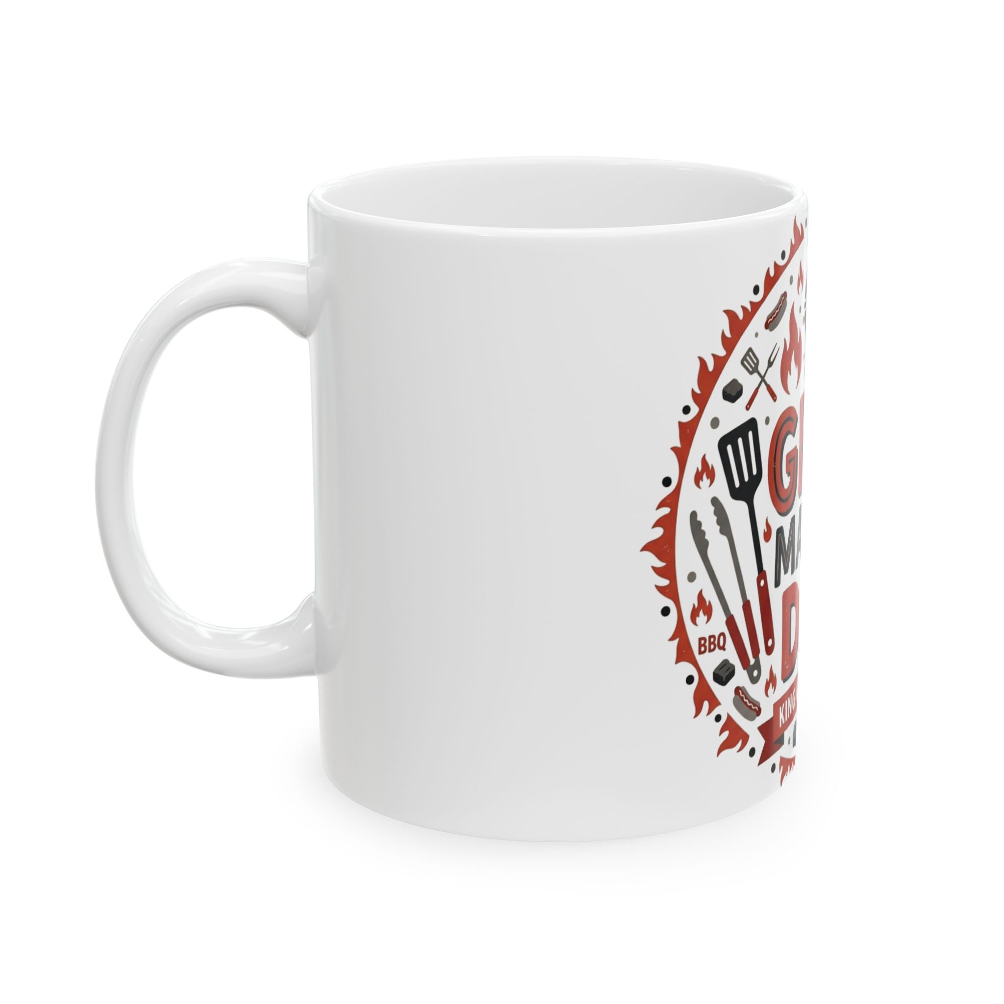 Grill Master Dad Ceramic Mug — Father's Day BBQ Coffee Mug (11oz & 15oz)