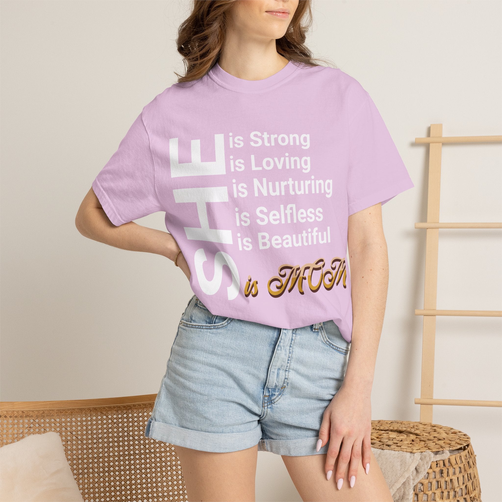 She Is Mom T-Shirt — Mother's Day Gift for Moms, Everyday T-shirt