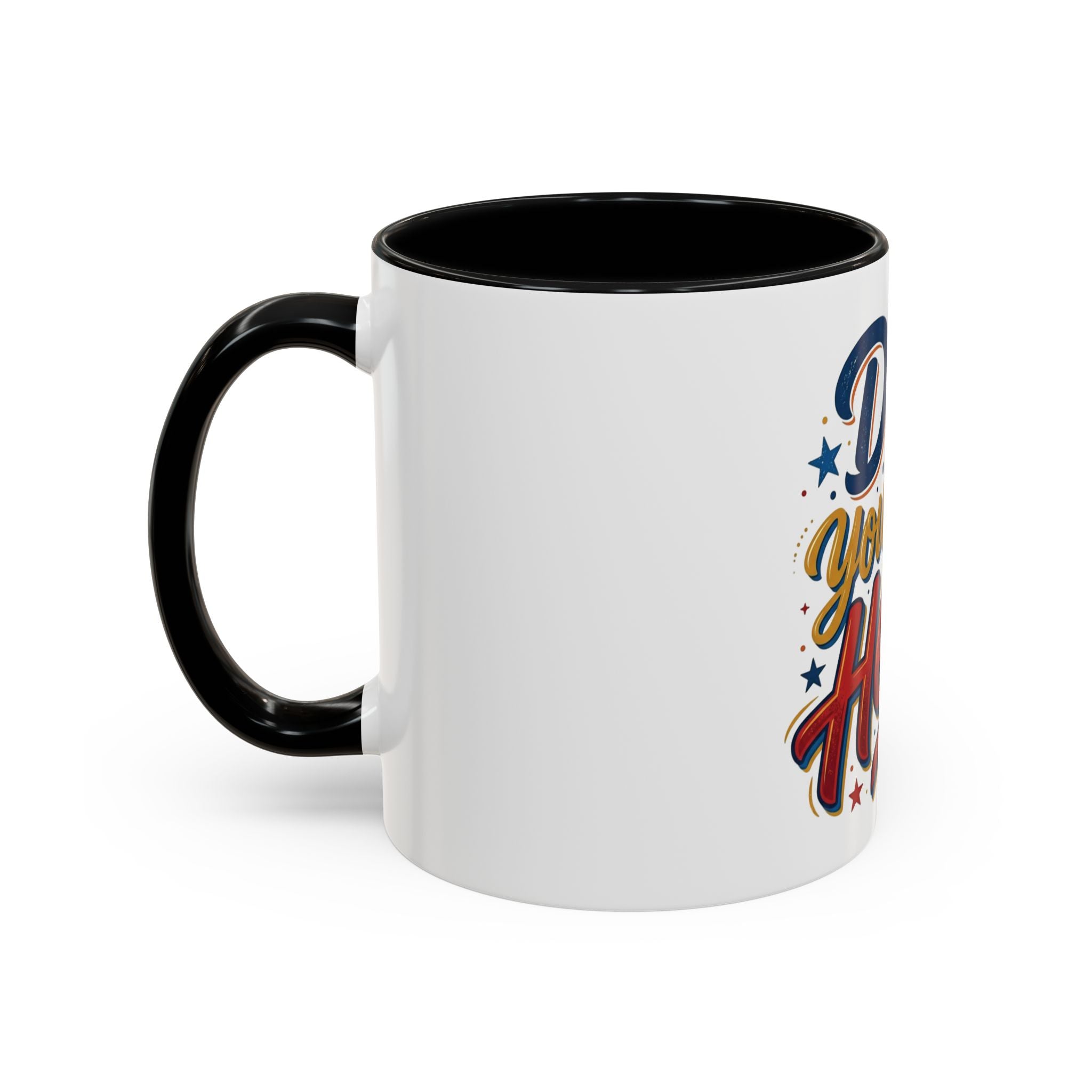 Dad You're My Hero Accent Coffee Mug — Father's Day & Birthday Gift (11/15oz)