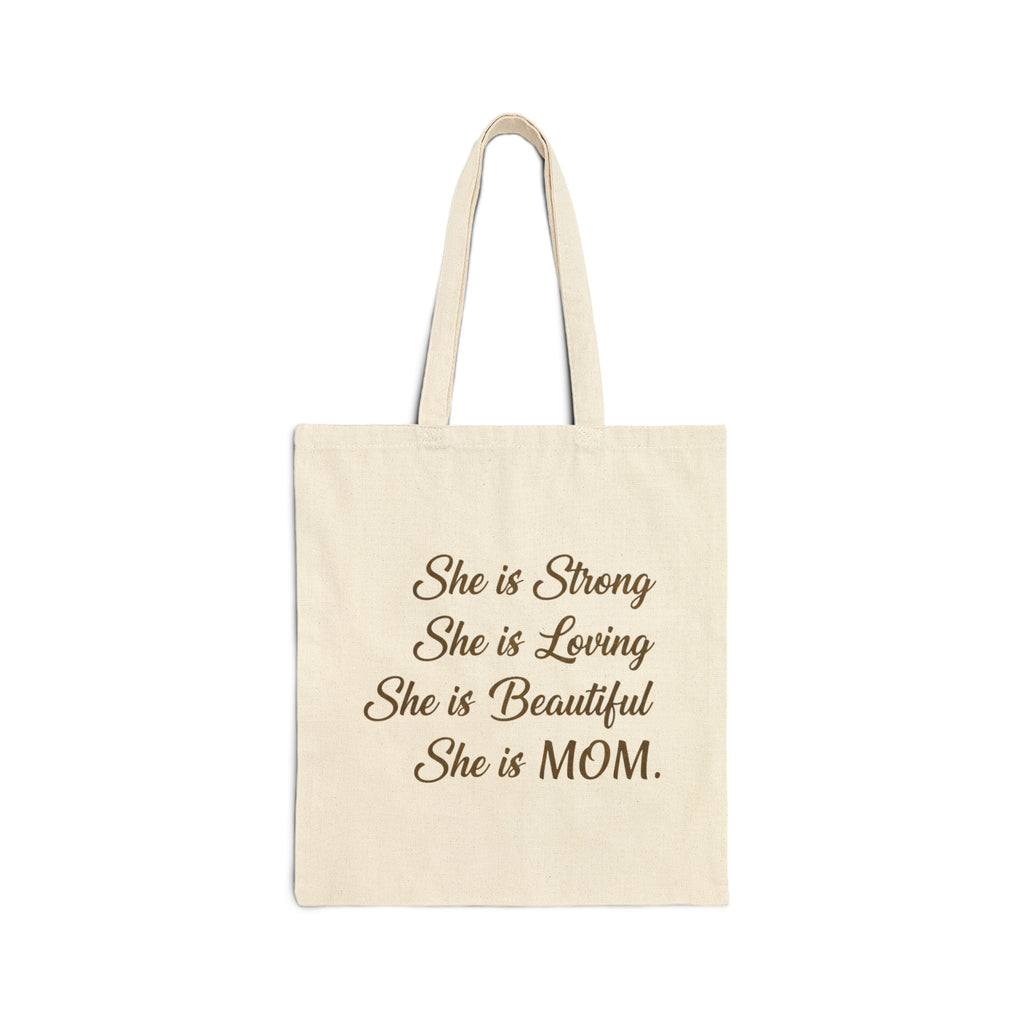 Cotton Canvas Tote Bag, Inspirational Mom Quote Tote Bag, Mother's Day Tote Bag, Mother's Day Gift Tote Bay, Personalized Tote Bag, Personalized Gift