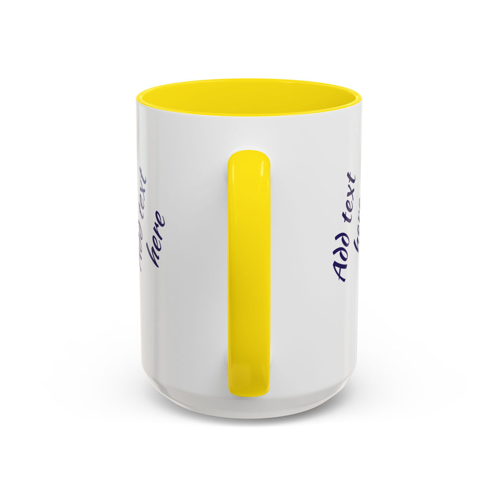 Personalized Photo Accent Coffee Mug — Custom Photo Coffee Mug (11/15 oz)