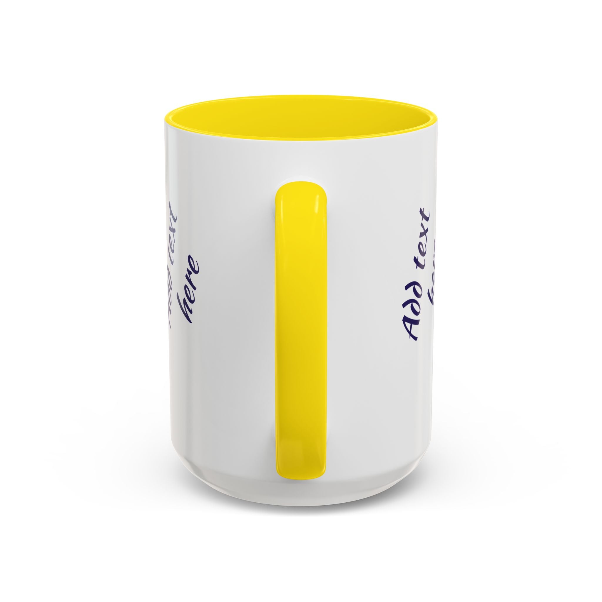 Personalized Photo Accent Coffee Mug — Custom Photo Coffee Mug (11/15 oz)