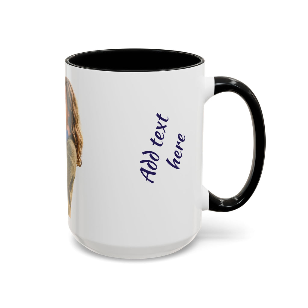 Personalized Photo Accent Coffee Mug — Custom Photo Coffee Mug (11/15 oz)