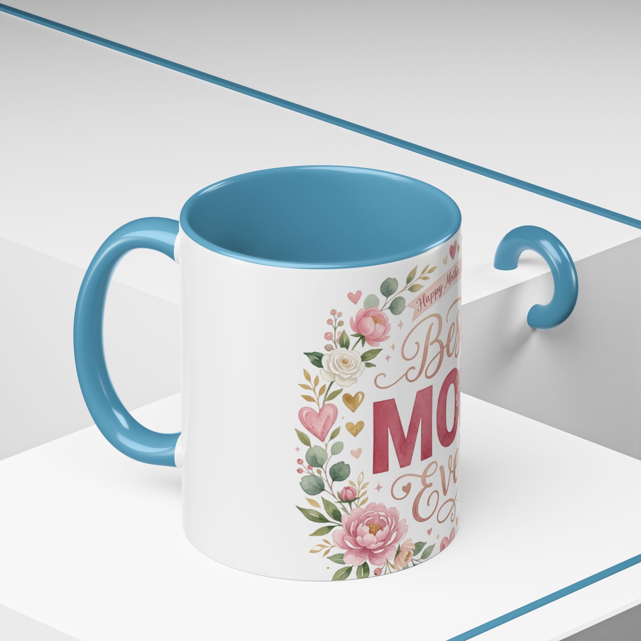 Best Mom Ever Accent Coffee Mug — 11/15oz