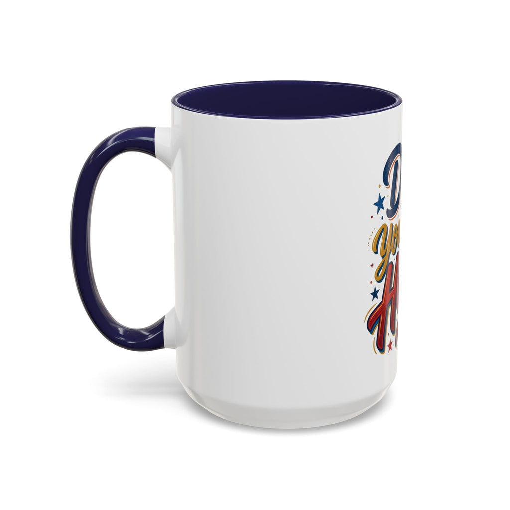 Dad You're My Hero Accent Coffee Mug — Father's Day & Birthday Gift (11/15oz)
