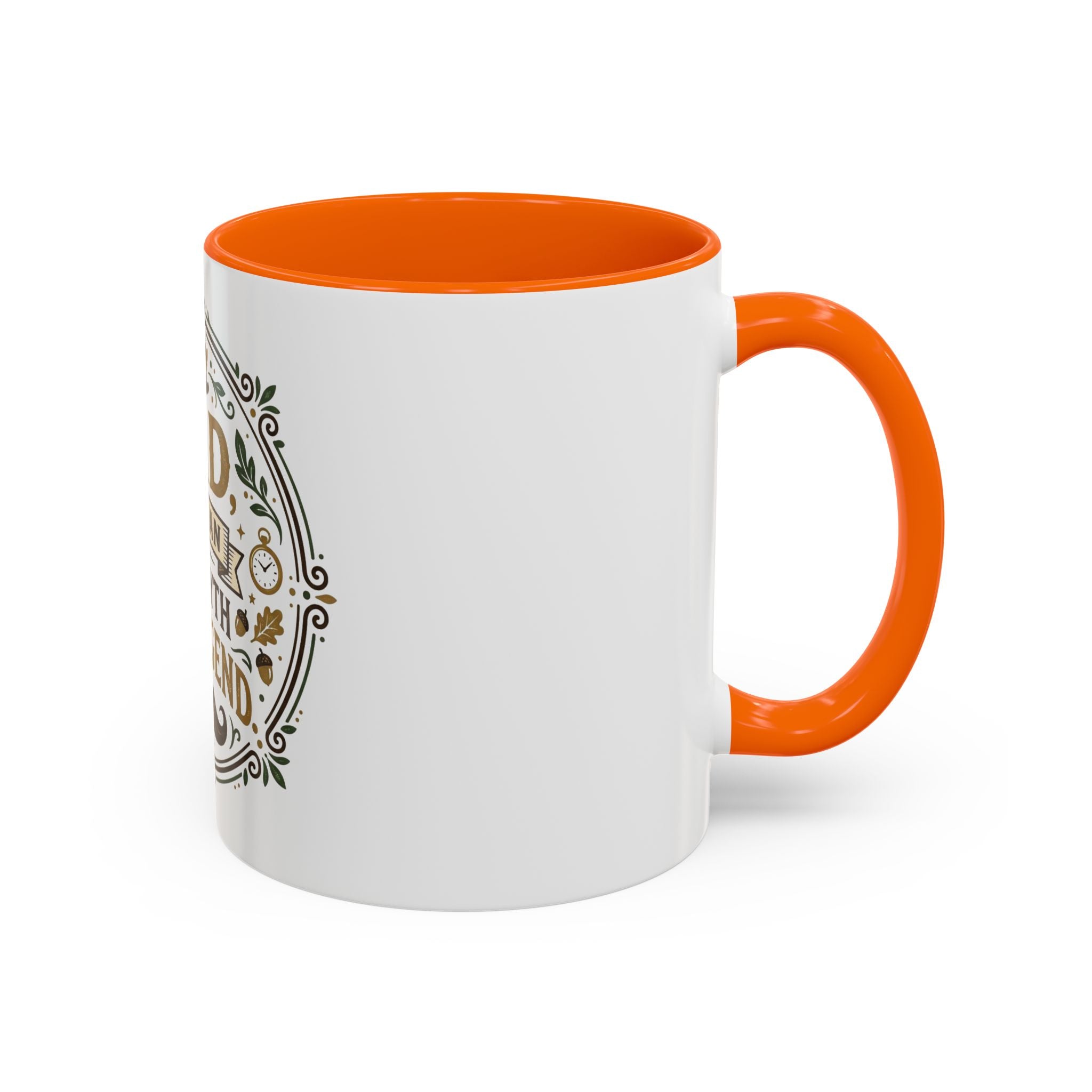 Dad The Man The Myth The Legend Accent Coffee Mug — Father's Day Gift (11oz & 15oz)