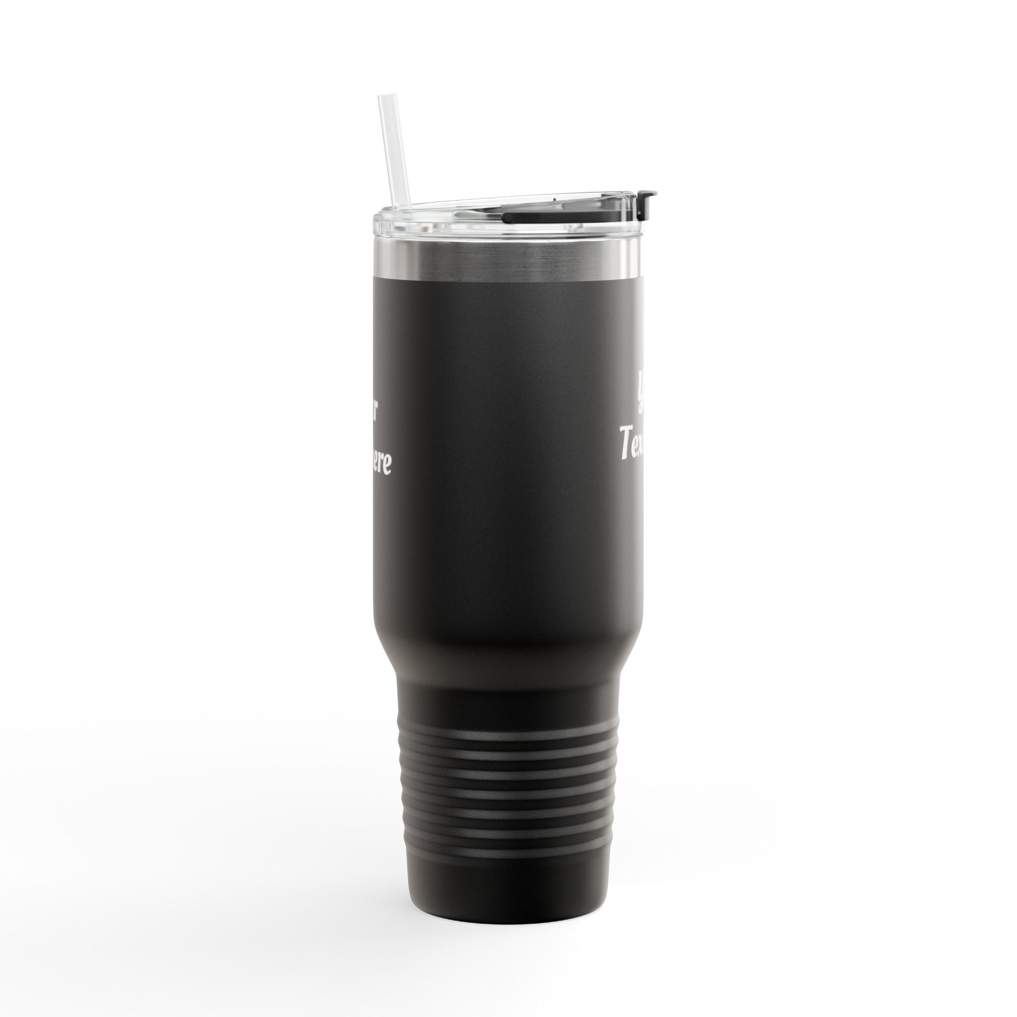 Customizable 40oz Insulated Travel Mug with Handle — Personalize Tumbler