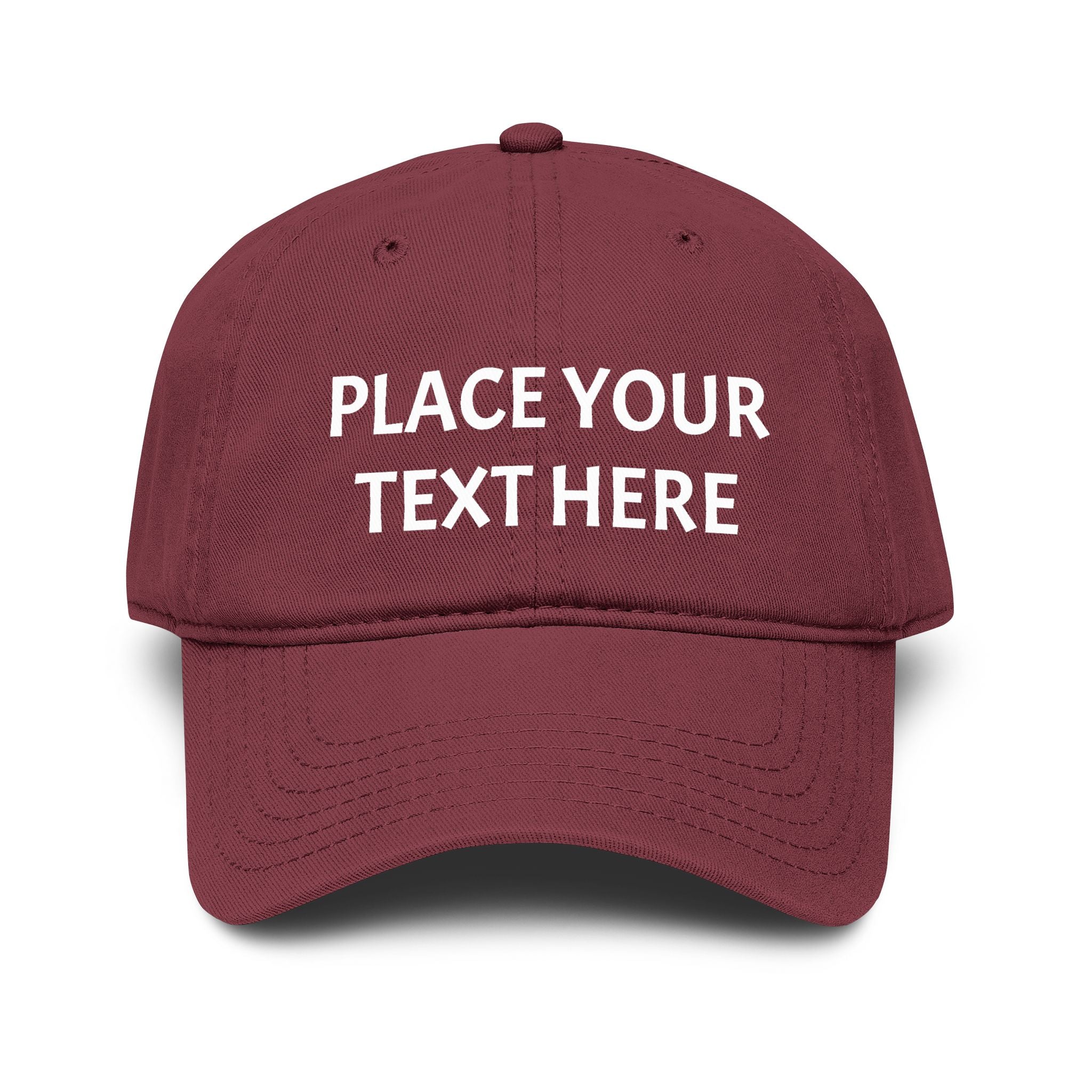 Personalized Washed Baseball Cap — Custom Dad Cap