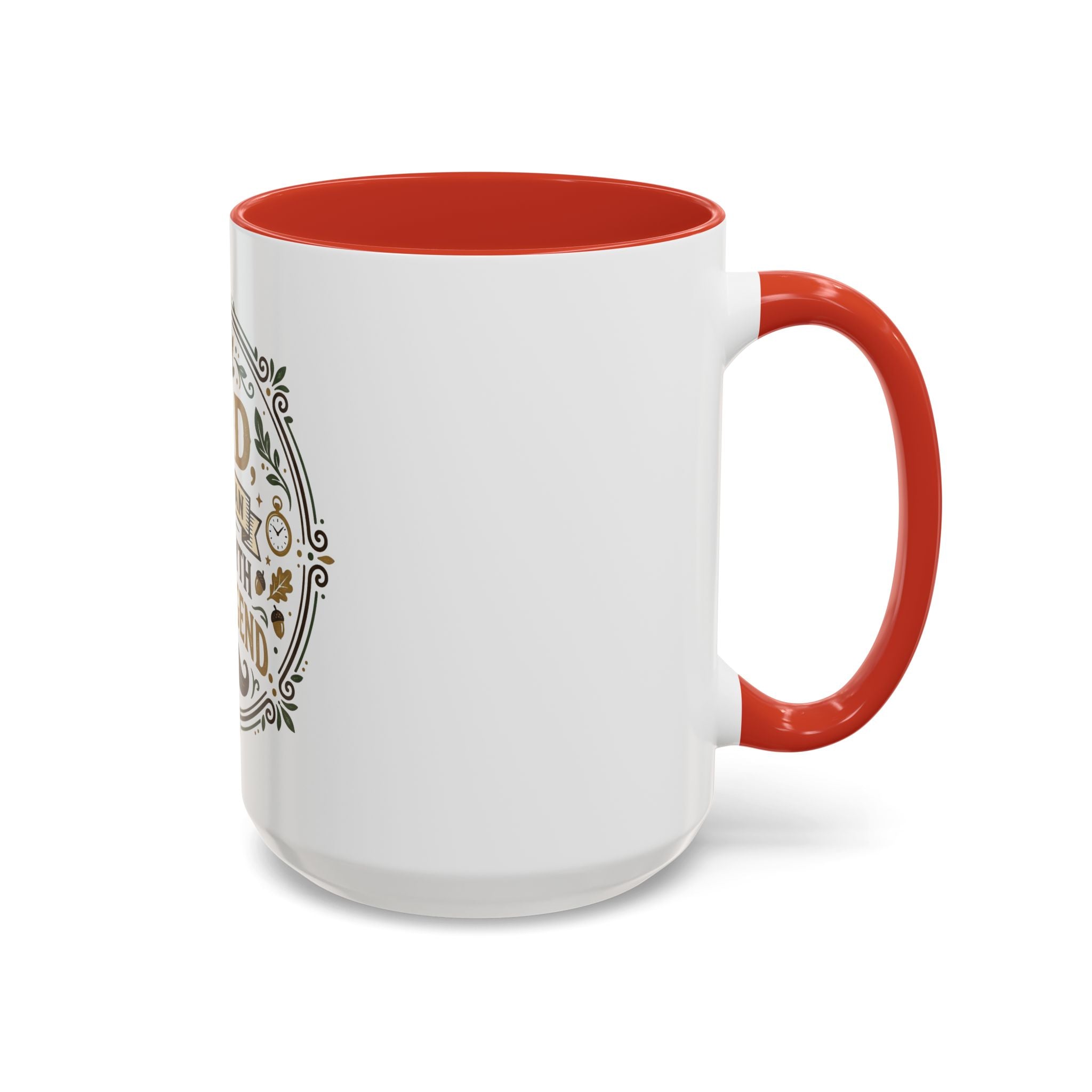 Dad The Man The Myth The Legend Accent Coffee Mug — Father's Day Gift (11oz & 15oz)