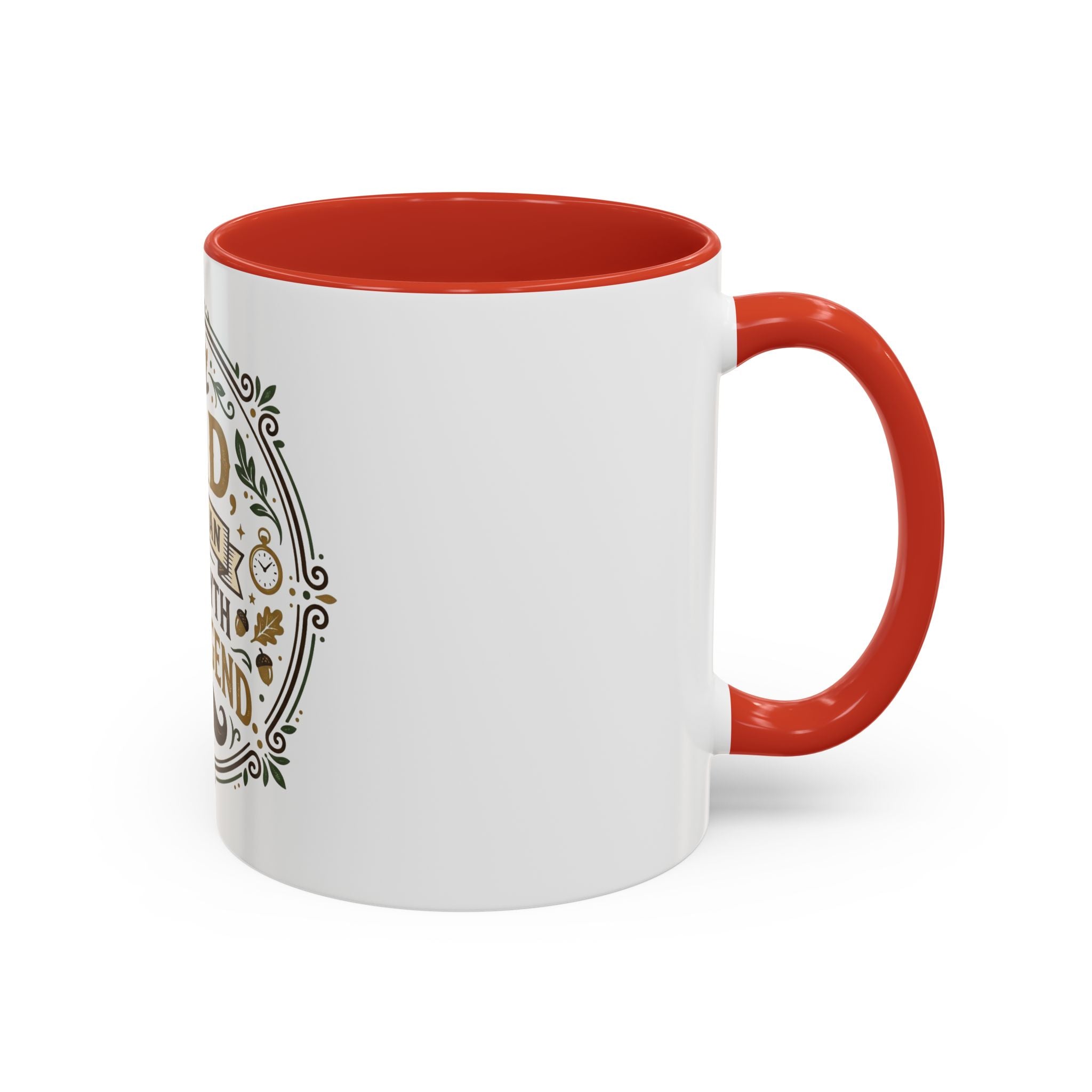 Dad The Man The Myth The Legend Accent Coffee Mug — Father's Day Gift (11oz & 15oz)