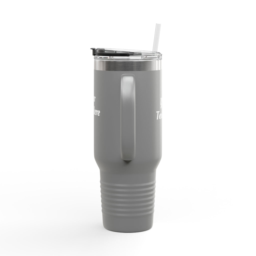 Customizable 40oz Insulated Travel Mug with Handle — Personalize Tumbler