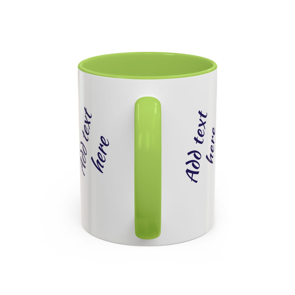 Personalized Photo Accent Coffee Mug — Custom Photo Coffee Mug (11/15 oz)