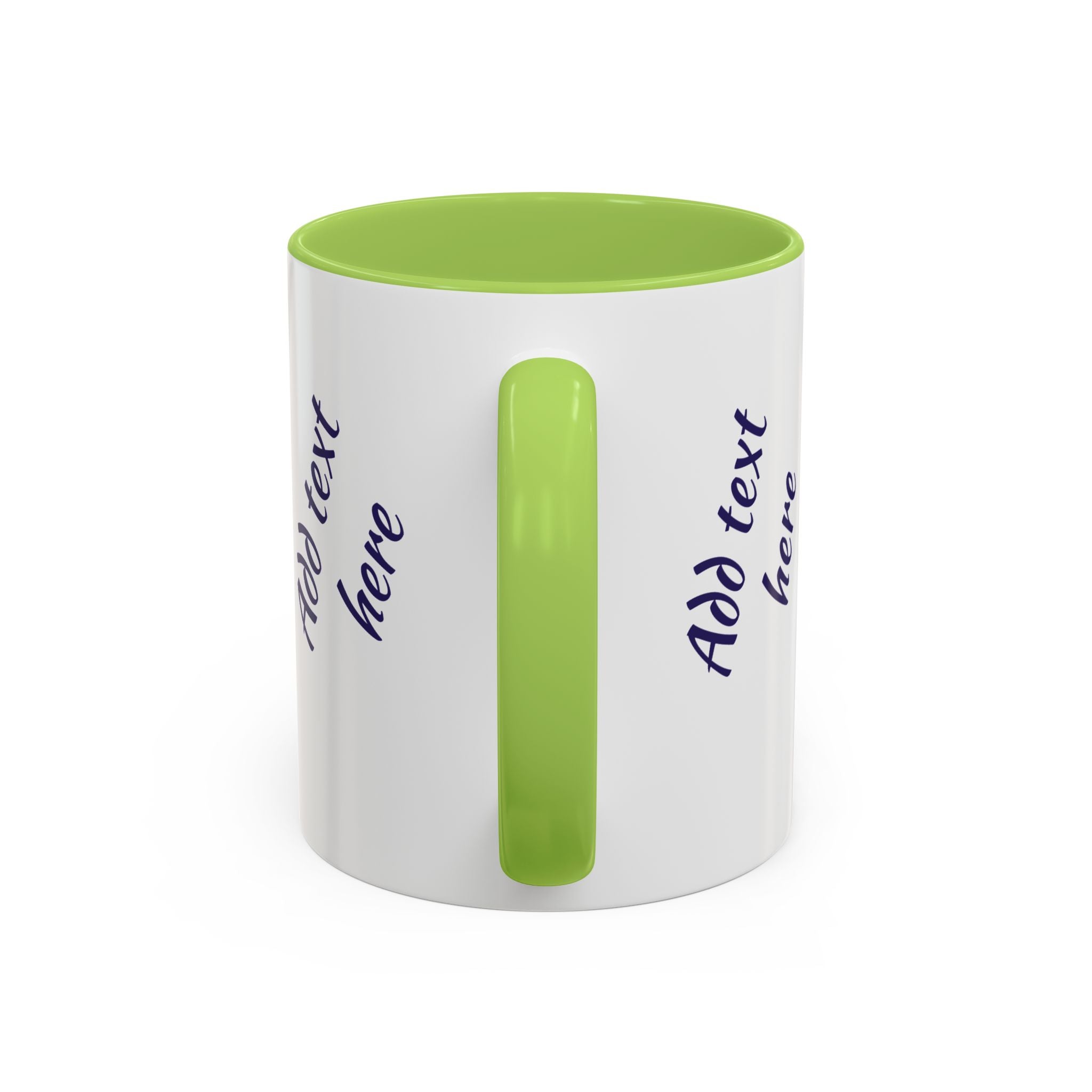 Personalized Photo Accent Coffee Mug — Custom Photo Coffee Mug (11/15 oz)