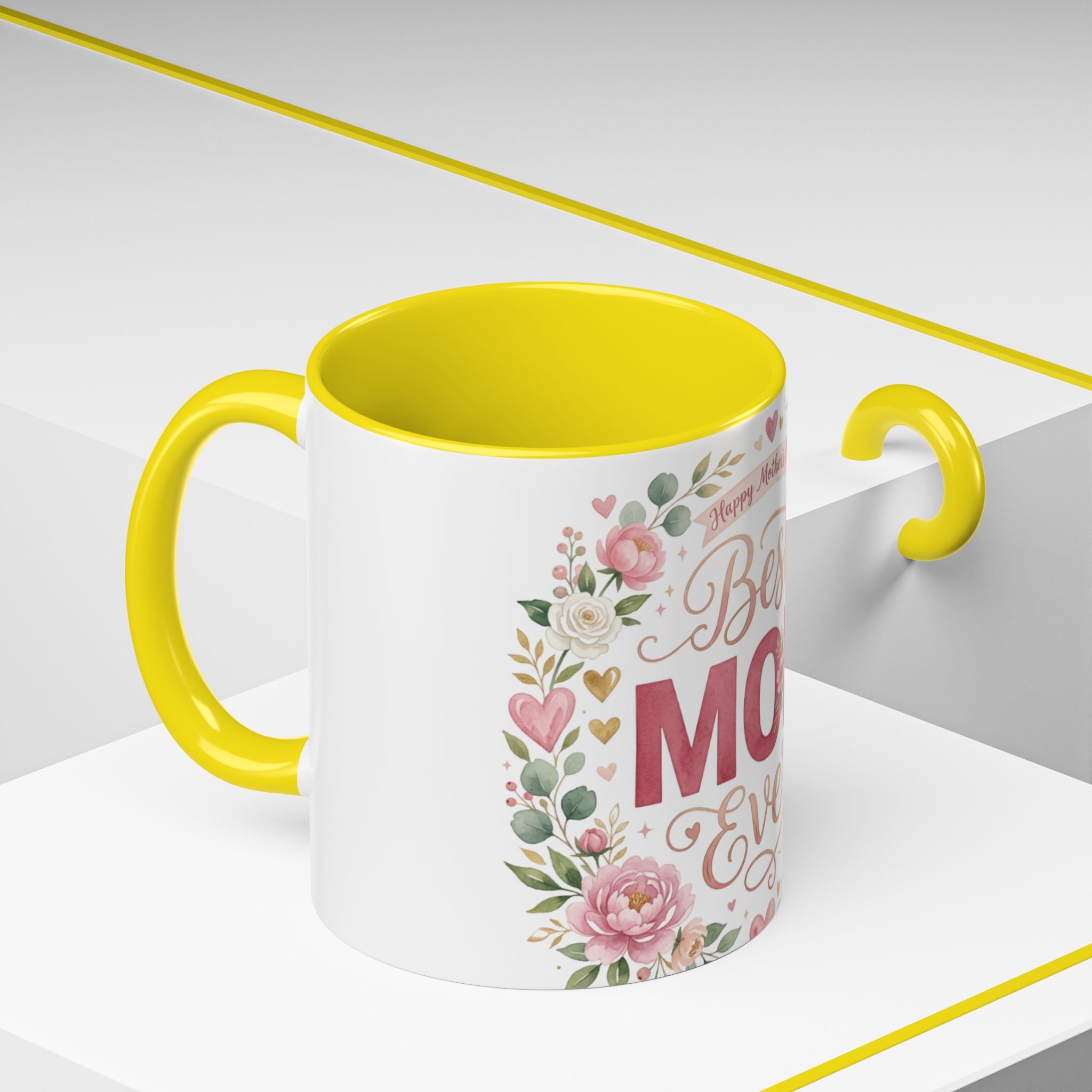 Best Mom Ever Accent Coffee Mug — 11/15oz