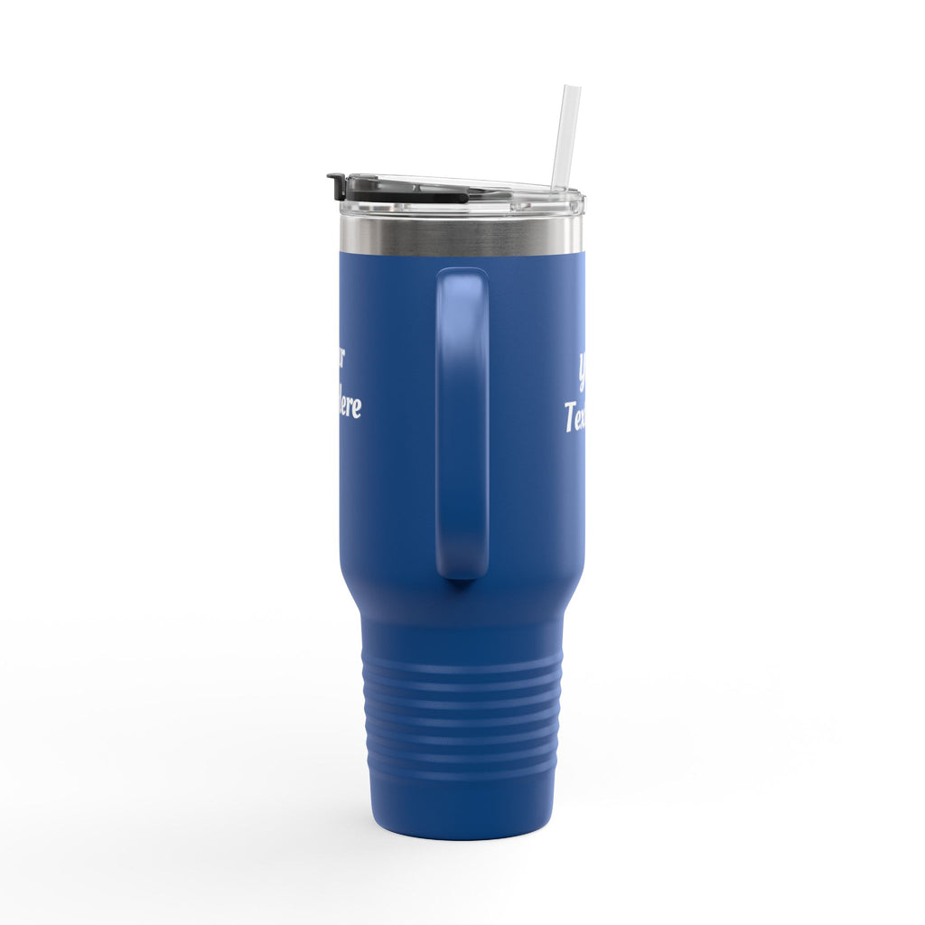Customizable 40oz Insulated Travel Mug with Handle — Personalize Tumbler