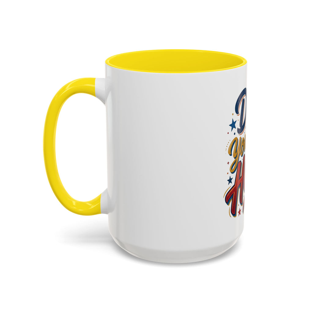 Dad You're My Hero Accent Coffee Mug — Father's Day & Birthday Gift (11/15oz)