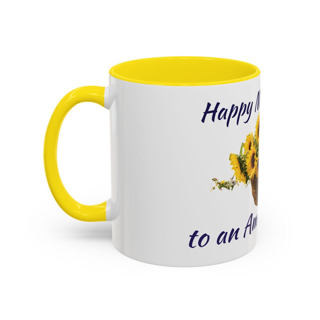 Sunflower "Happy Mother's Day" Accent Coffee Mug (11/15oz)