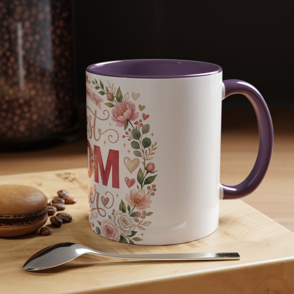 Best Mom Ever Accent Coffee Mug — 11/15oz