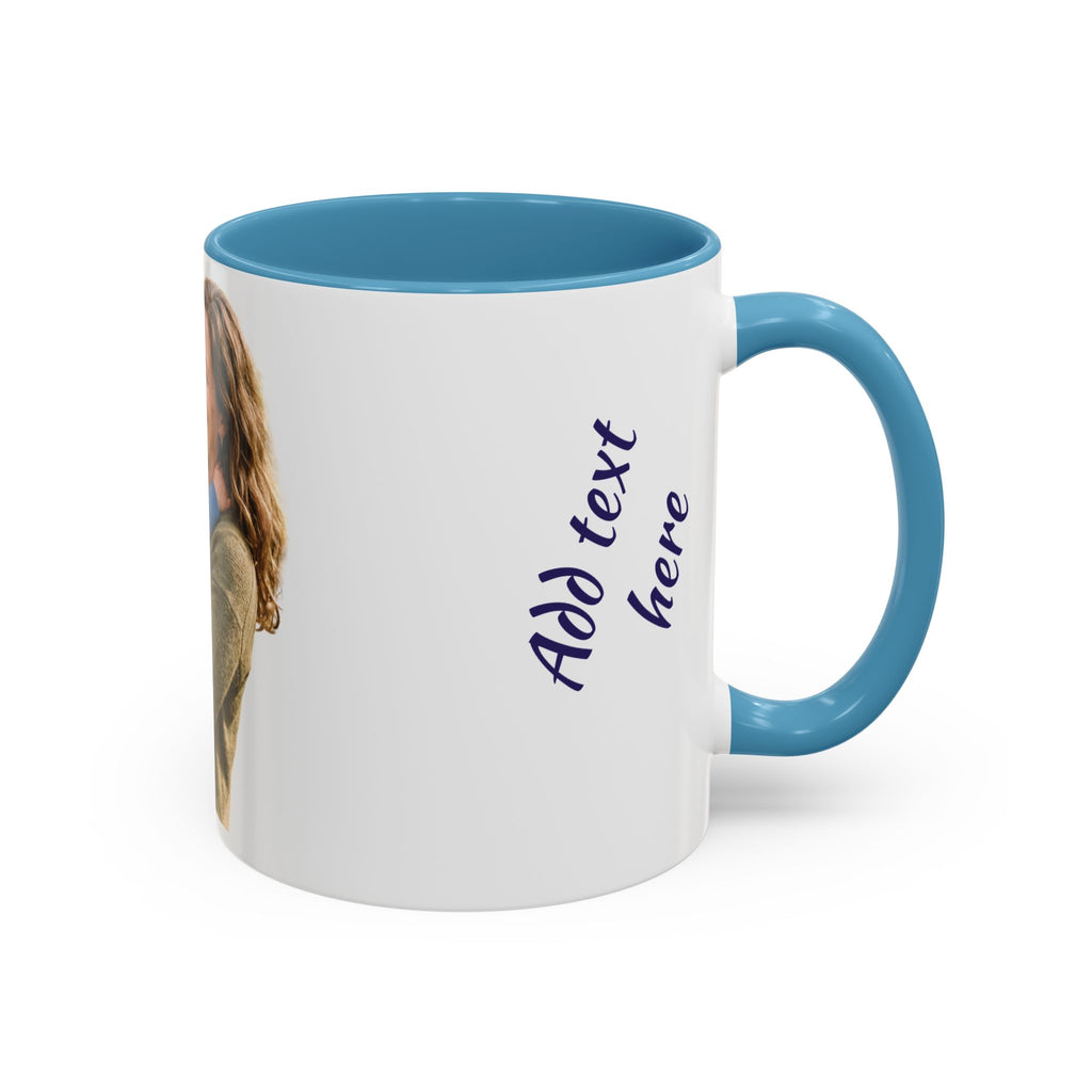 Personalized Photo Accent Coffee Mug — Custom Photo Coffee Mug (11/15 oz)