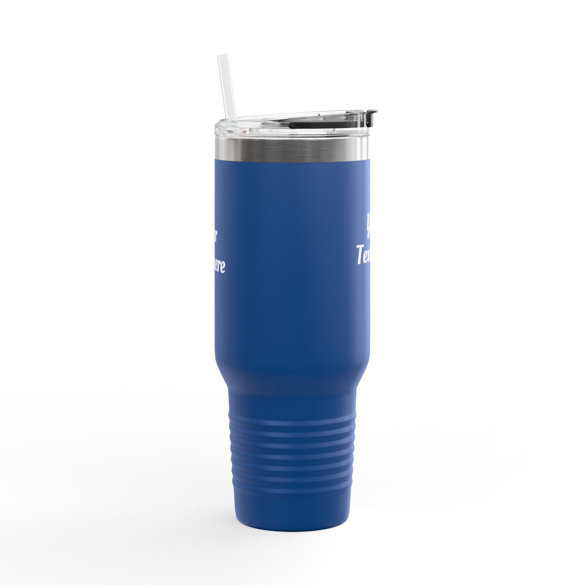 Customizable 40oz Insulated Travel Mug with Handle — Personalize Tumbler