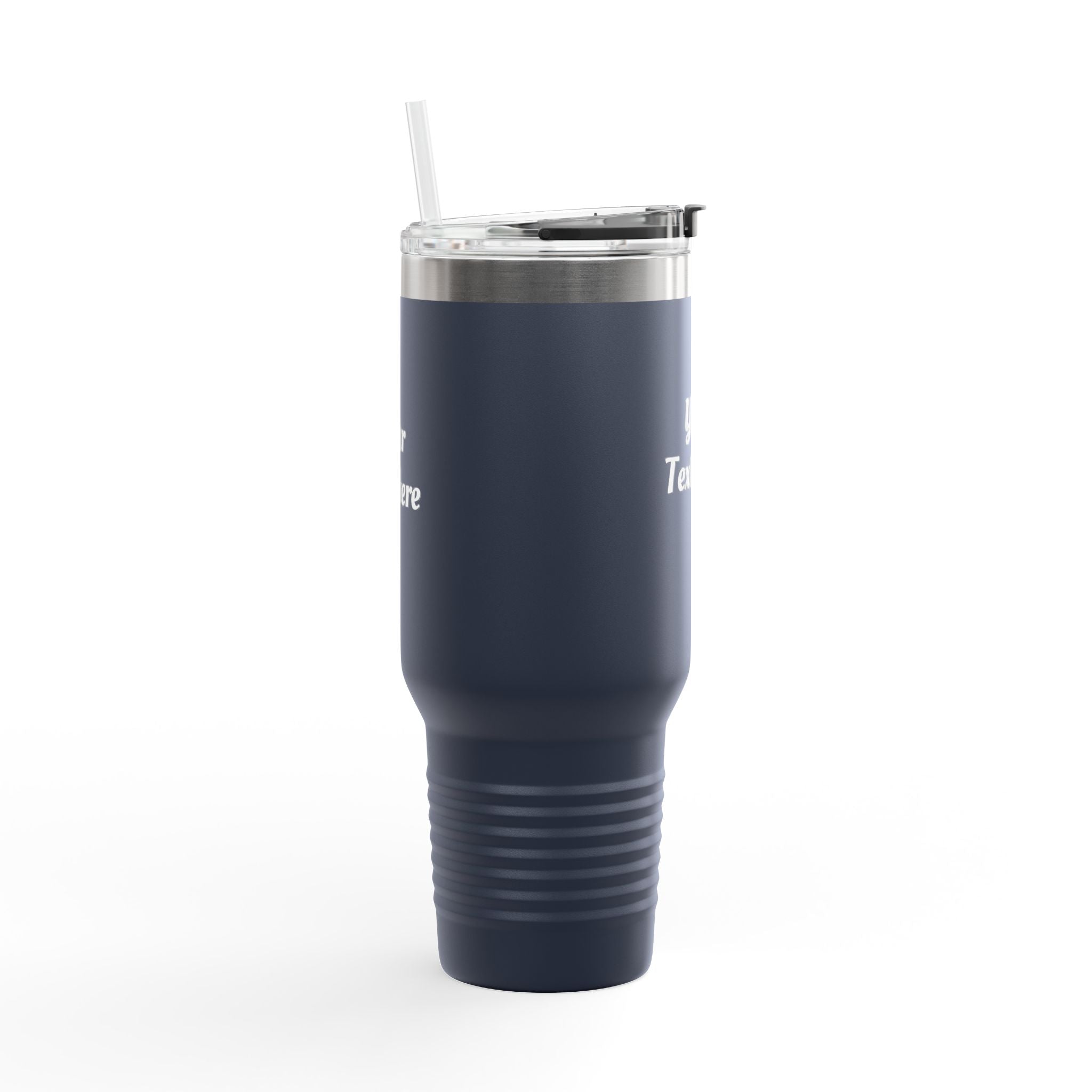 Customizable 40oz Insulated Travel Mug with Handle — Personalize Tumbler
