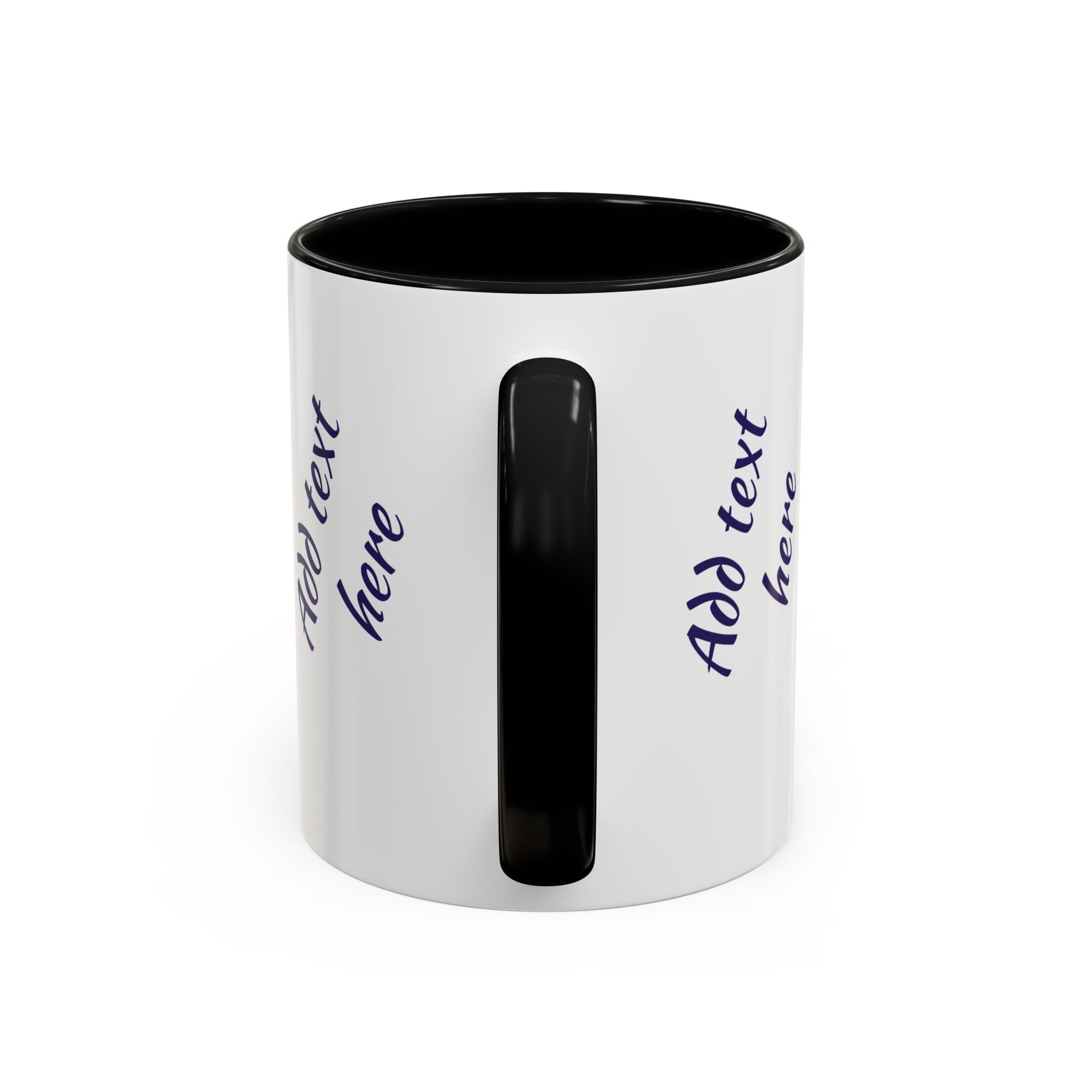 Personalized Photo Accent Coffee Mug — Custom Photo Coffee Mug (11/15 oz)