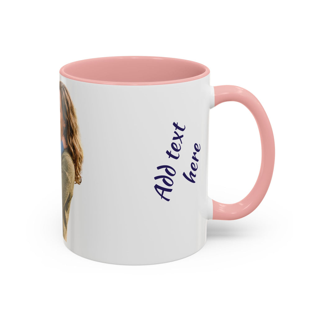 Personalized Photo Accent Coffee Mug — Custom Photo Coffee Mug (11/15 oz)