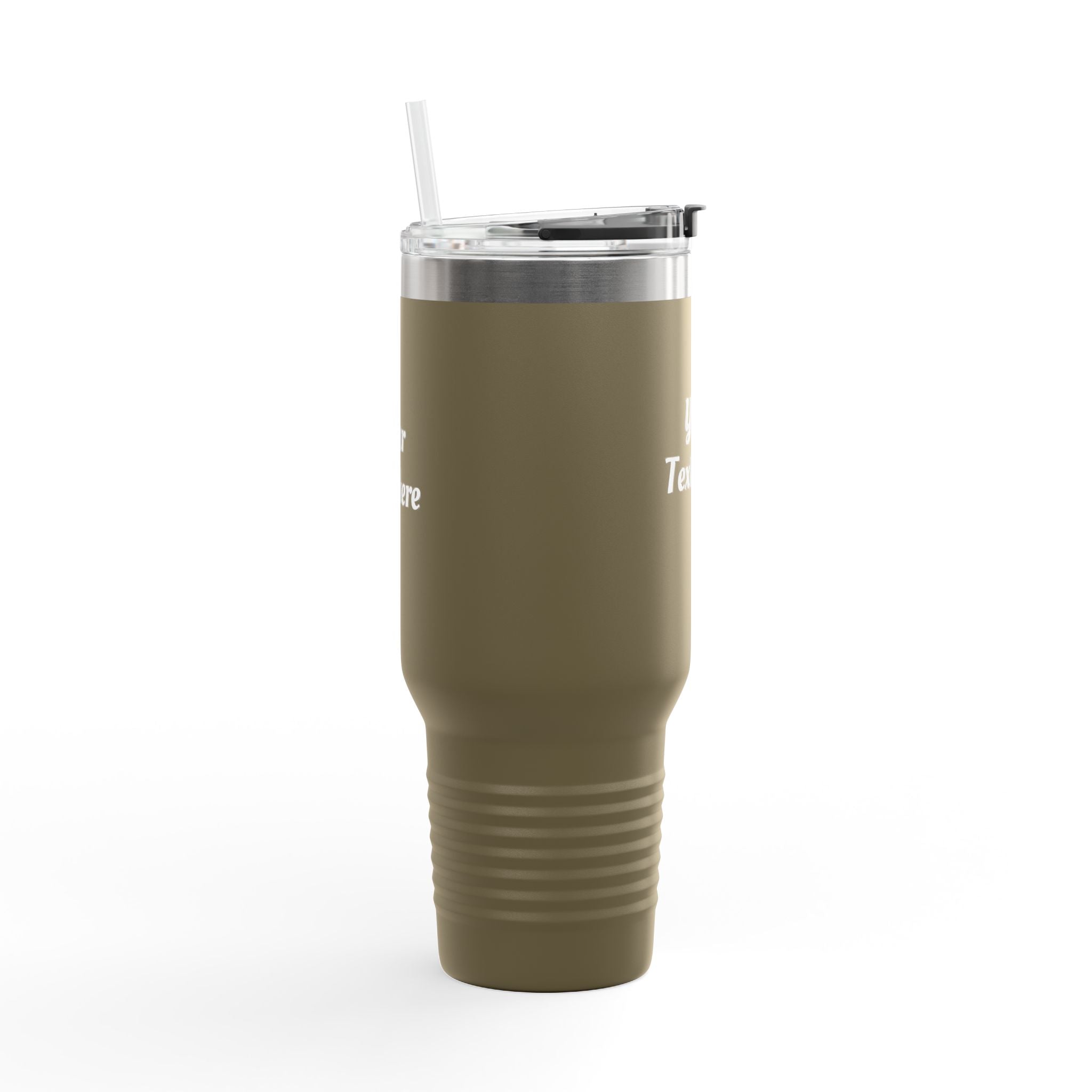 Customizable 40oz Insulated Travel Mug with Handle — Personalize Tumbler