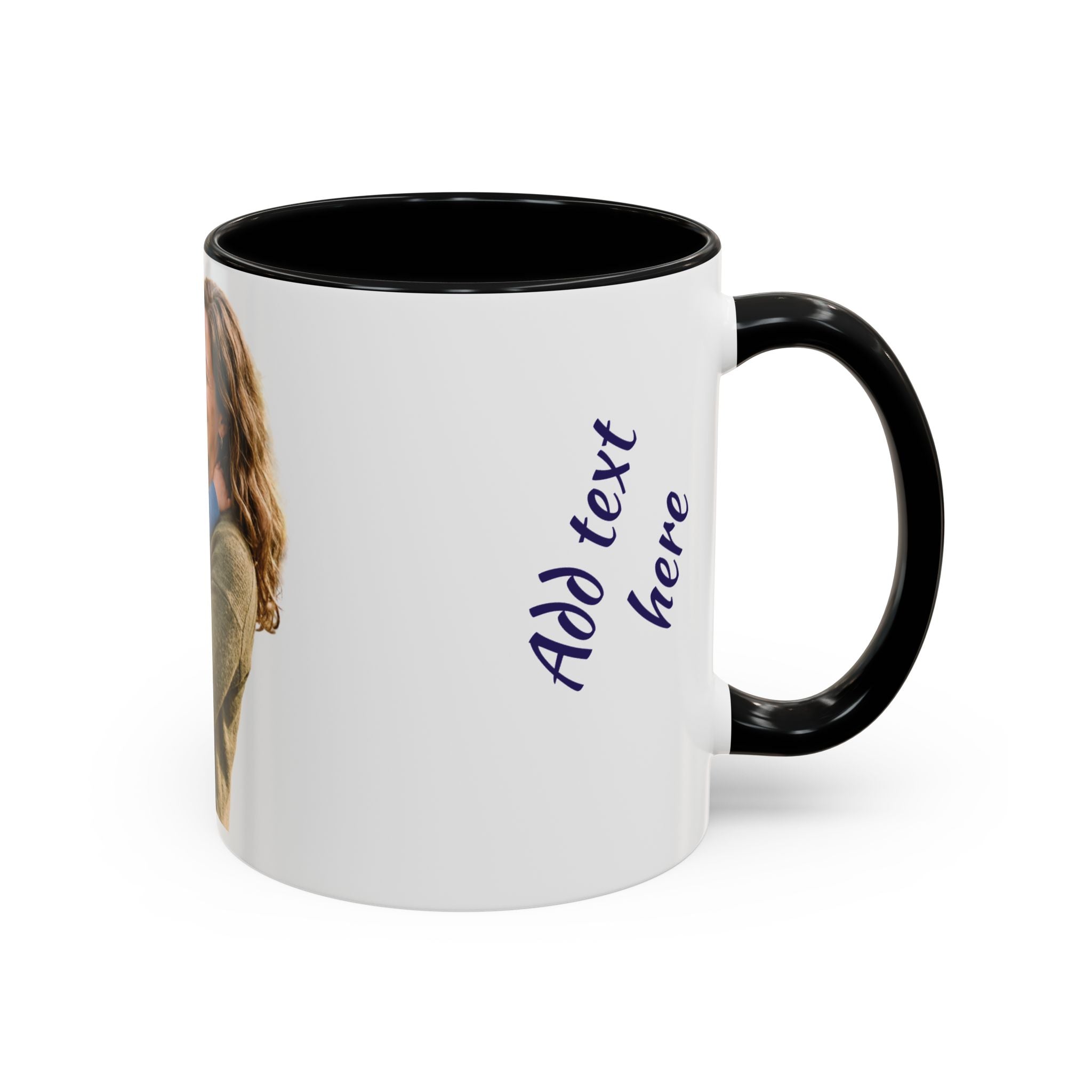 Personalized Photo Accent Coffee Mug — Custom Photo Coffee Mug (11/15 oz)
