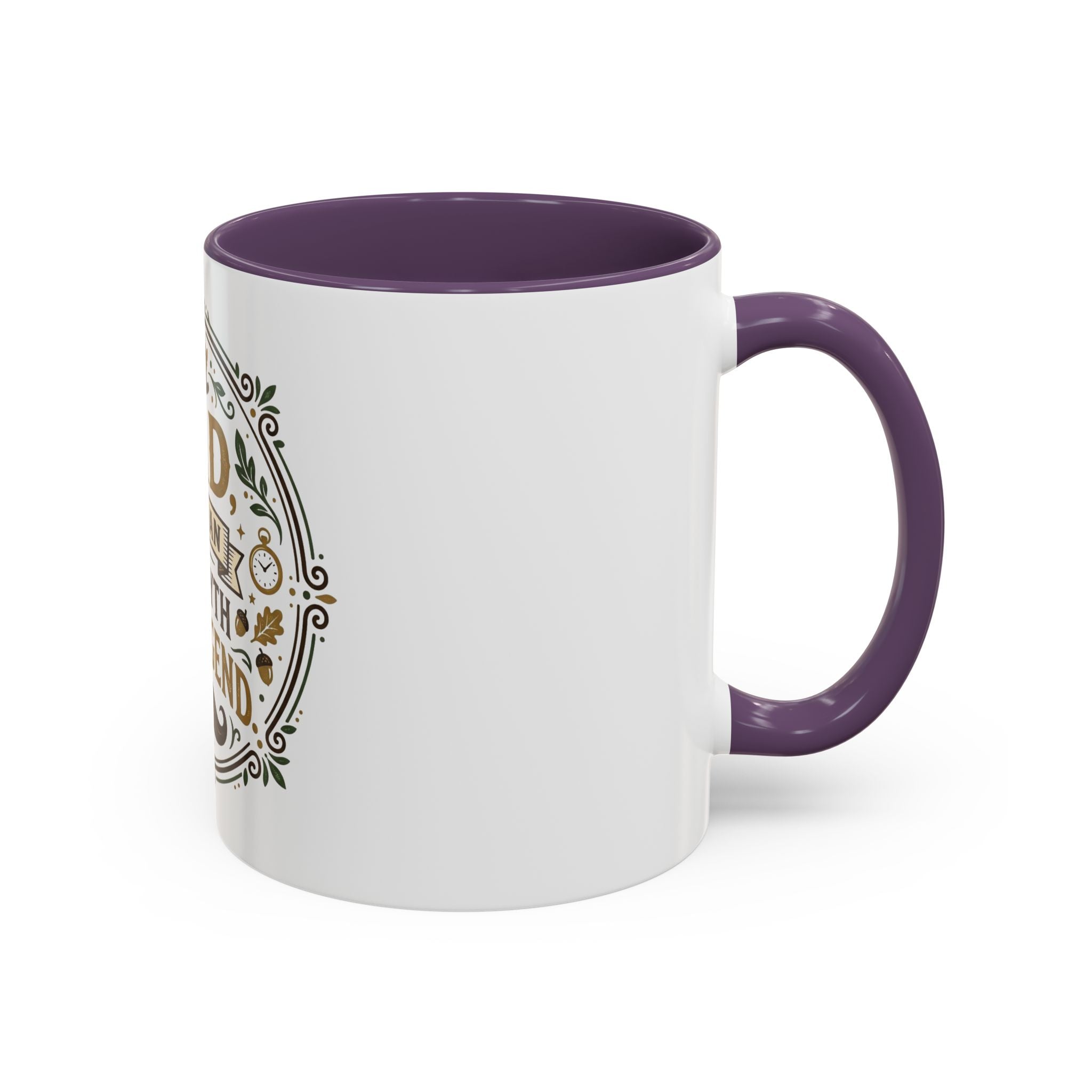 Dad The Man The Myth The Legend Accent Coffee Mug — Father's Day Gift (11oz & 15oz)
