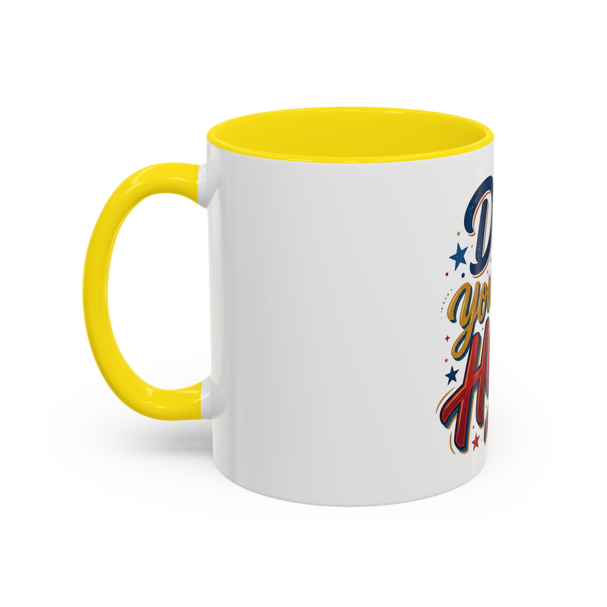 Dad You're My Hero Accent Coffee Mug — Father's Day & Birthday Gift (11/15oz)