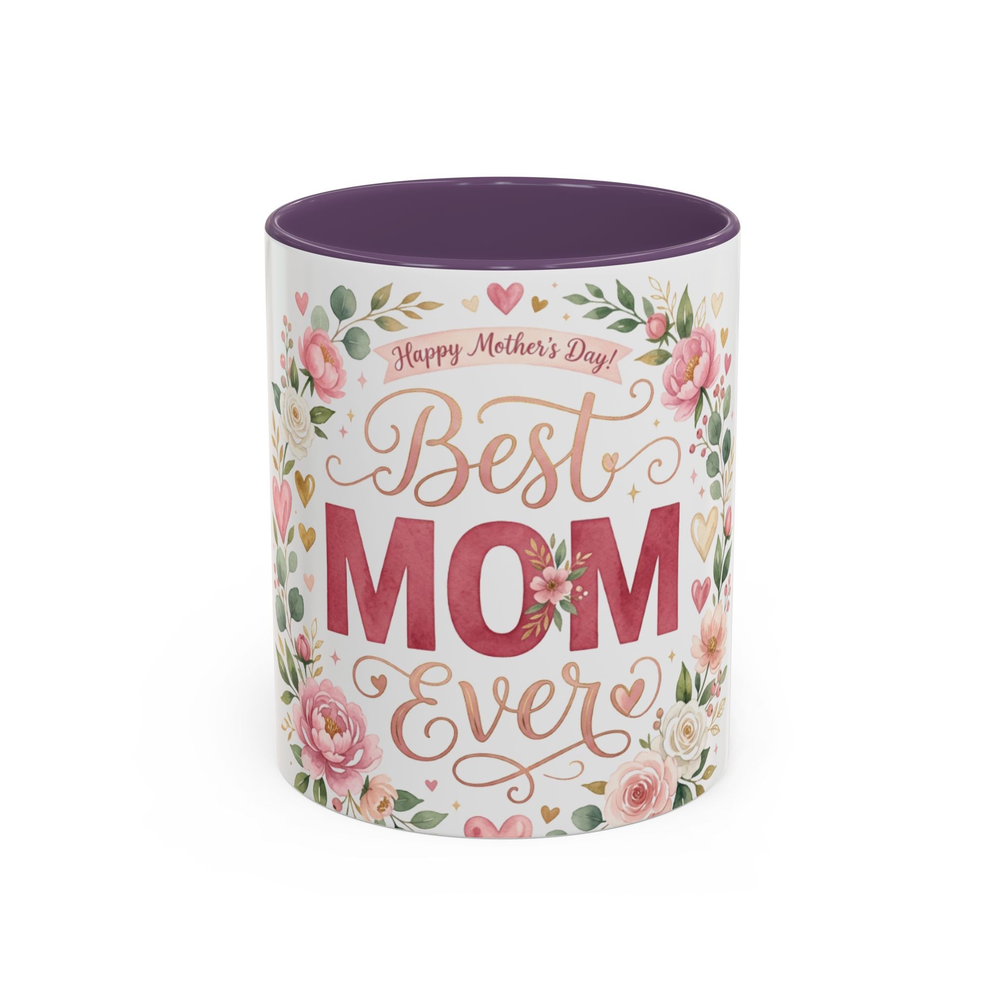 Best Mom Ever Accent Coffee Mug — 11/15oz